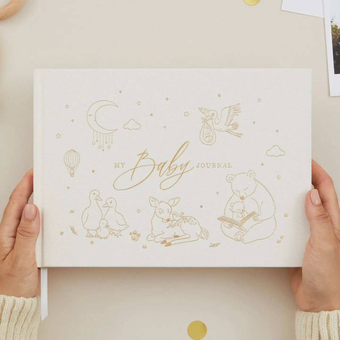 Blush and Gold My Baby Journal Newborn Keepsake Memory Book Gift - Image 26