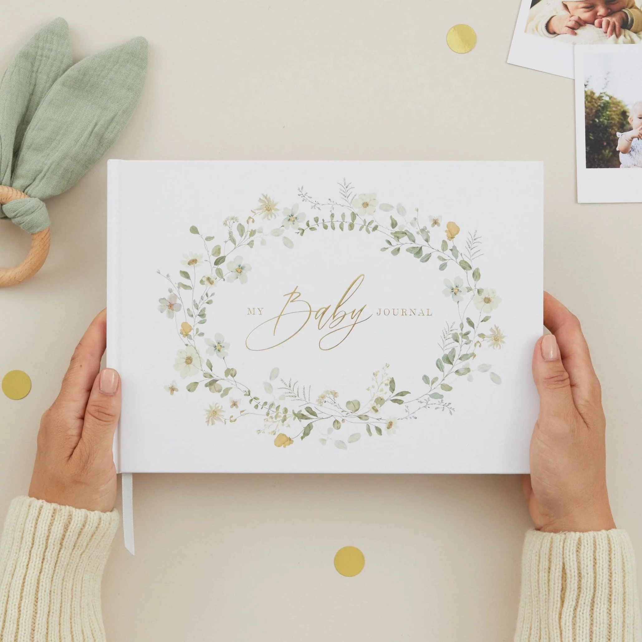 Blush and Gold My Baby Journal Newborn Keepsake Memory Book Gift - Image 27