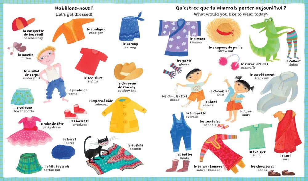 My Big Barefoot Book of French and English Words Hard Cover Book - Image 2