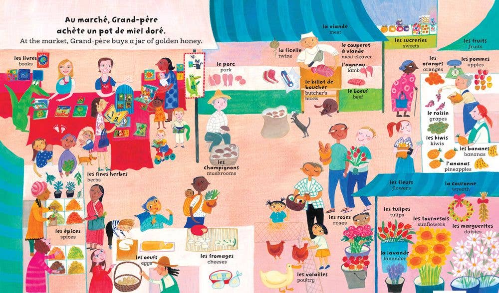My Big Barefoot Book of French and English Words Hard Cover Book - Image 4