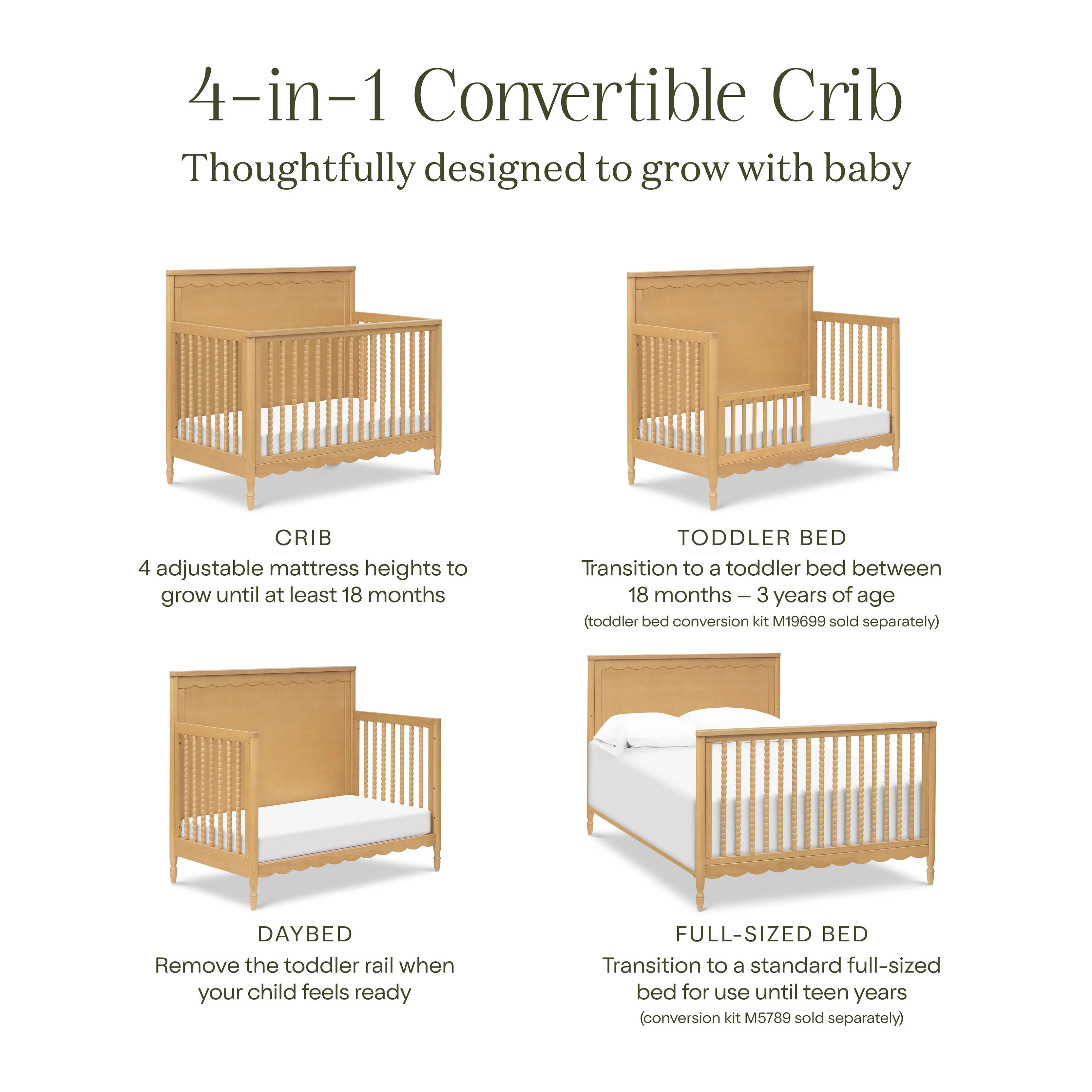 Namesake Ambrosia 4-in-1 Convertible Crib - Image 19