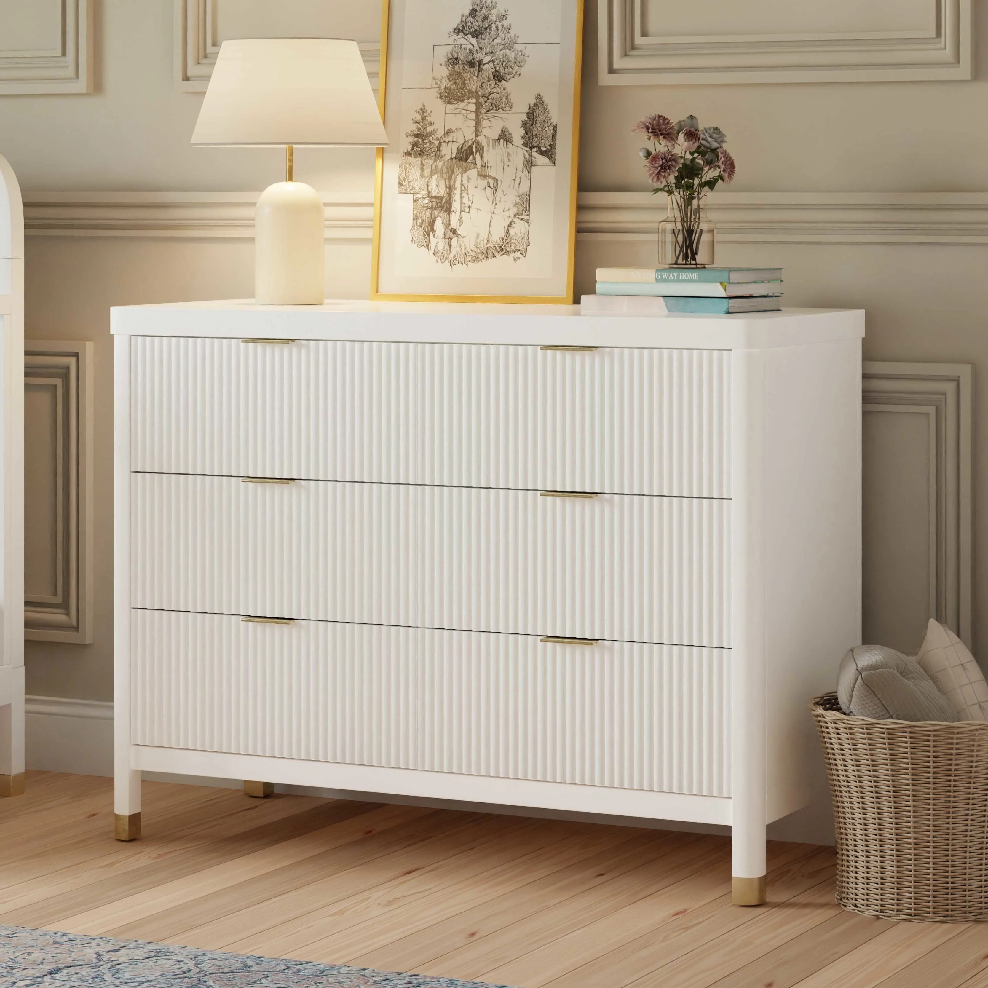 Namesake Brimsley Tambour 6-Drawer Dresser - Image 3