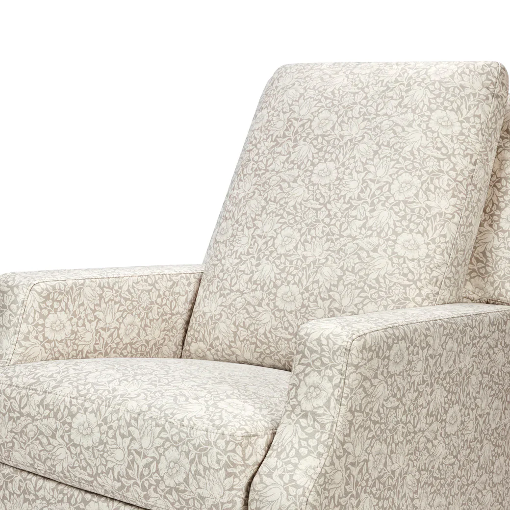 Namesake Crewe Recliner and Swivel Glider- Mallow in Ash Performance Eco-Weave with Dark Wood Base - Image 12