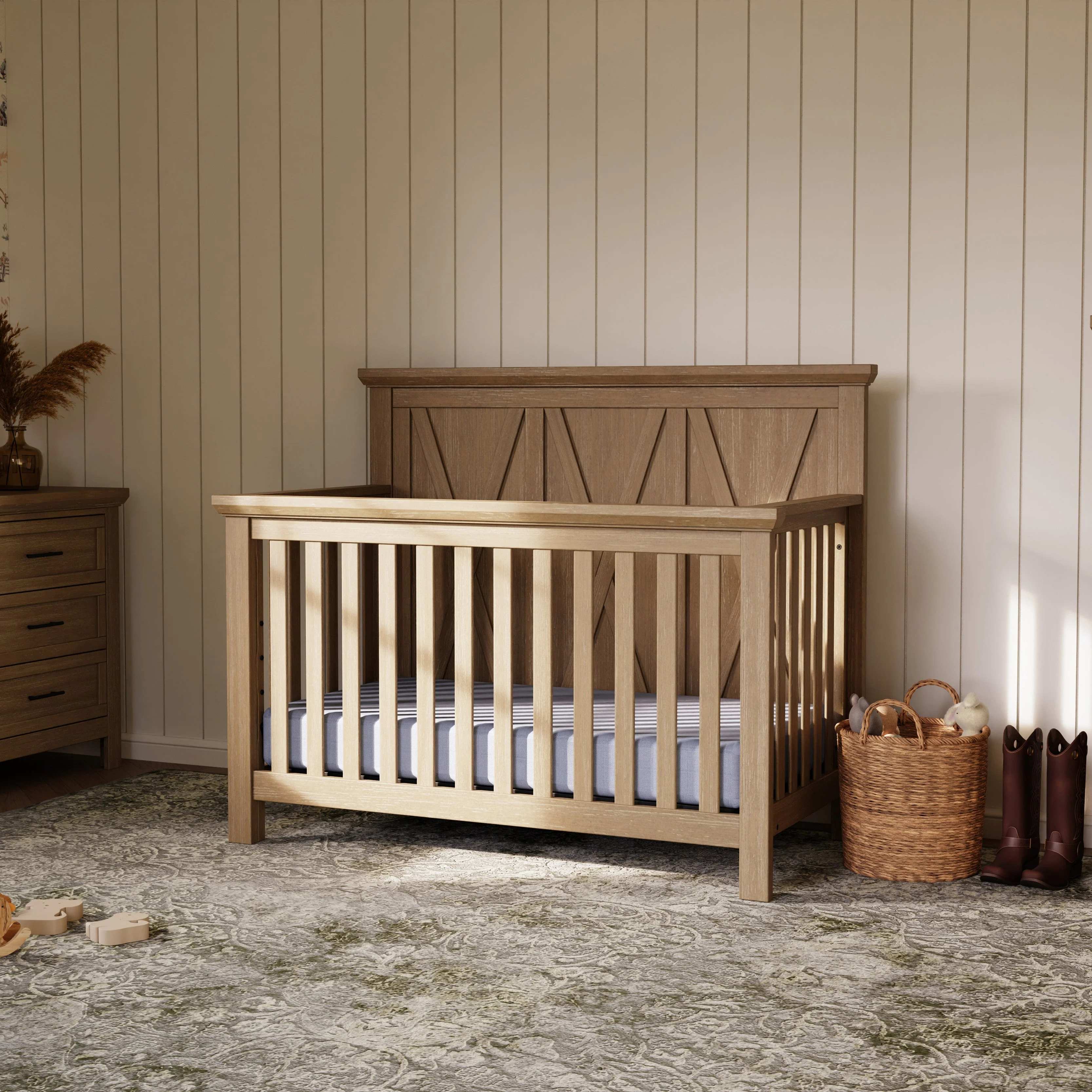 Monogram by Namesake Emory Farmhouse 4-in-1 Convertible Crib - Image 16