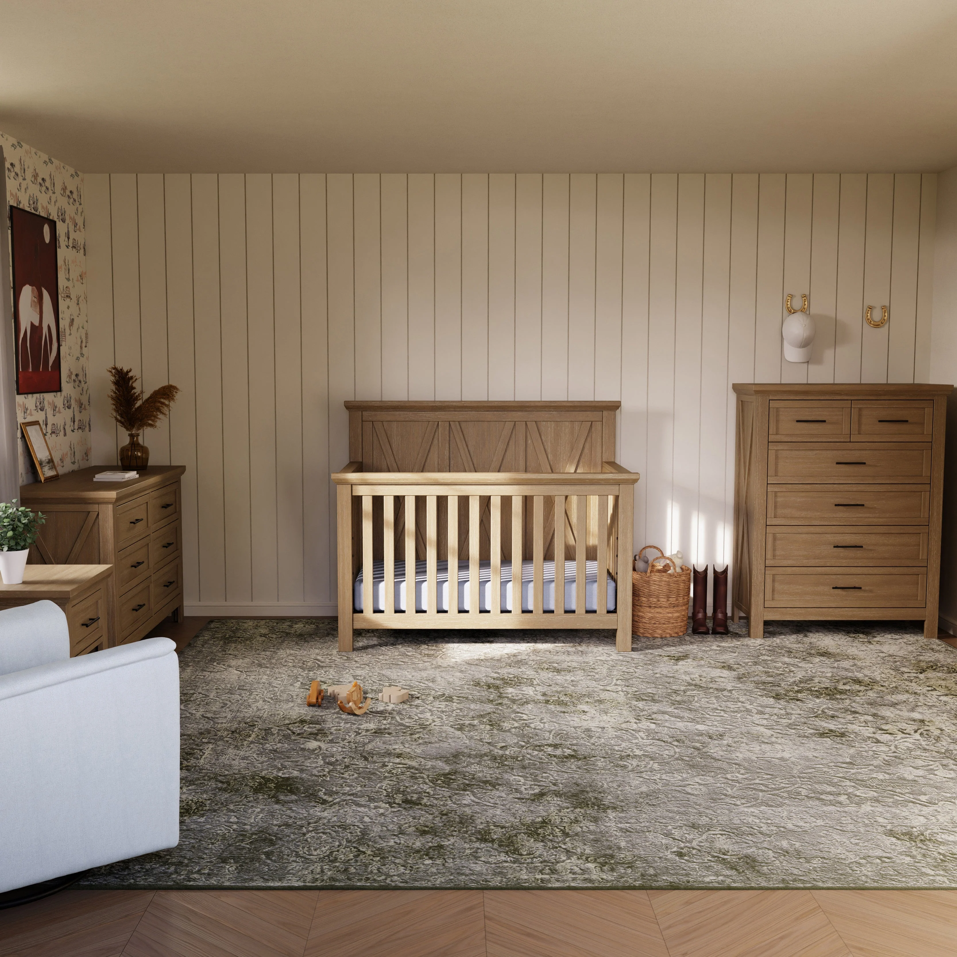 Monogram by Namesake Emory Farmhouse 4-in-1 Convertible Crib - Image 17