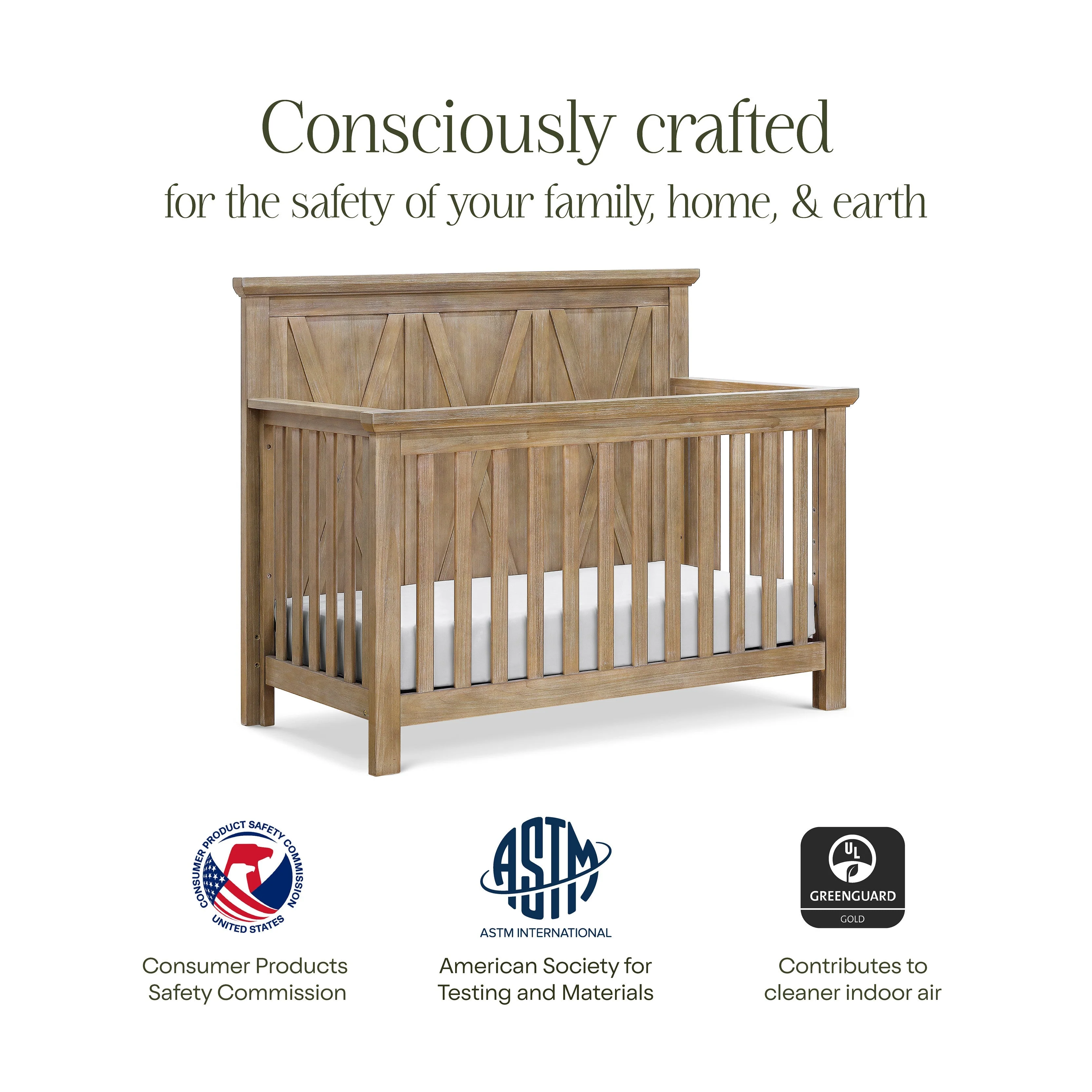 Monogram by Namesake Emory Farmhouse 4-in-1 Convertible Crib - Image 19