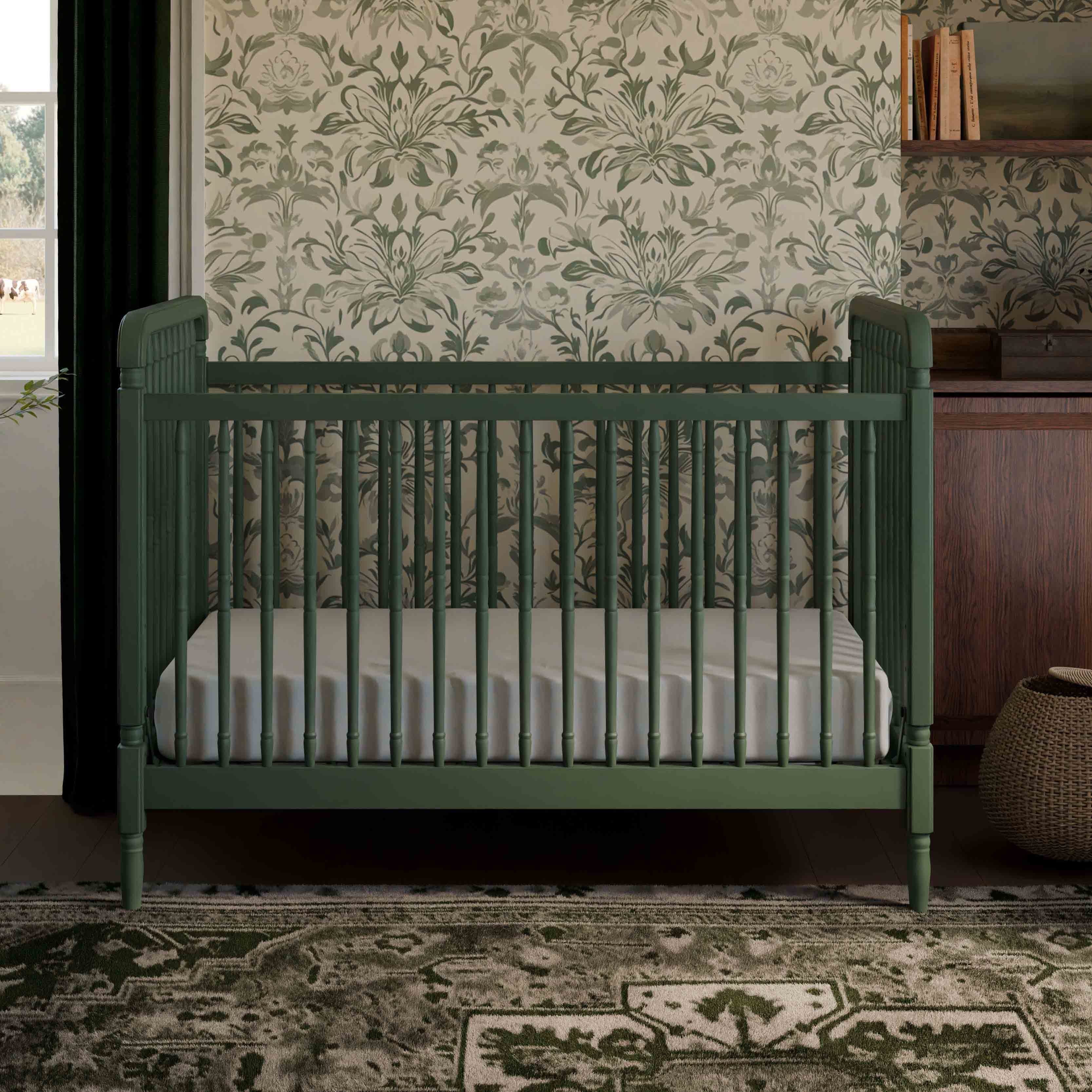 Namesake Liberty 3-in-1 Convertible Spindle Crib with Toddler Bed Conversion Kit - Image 100