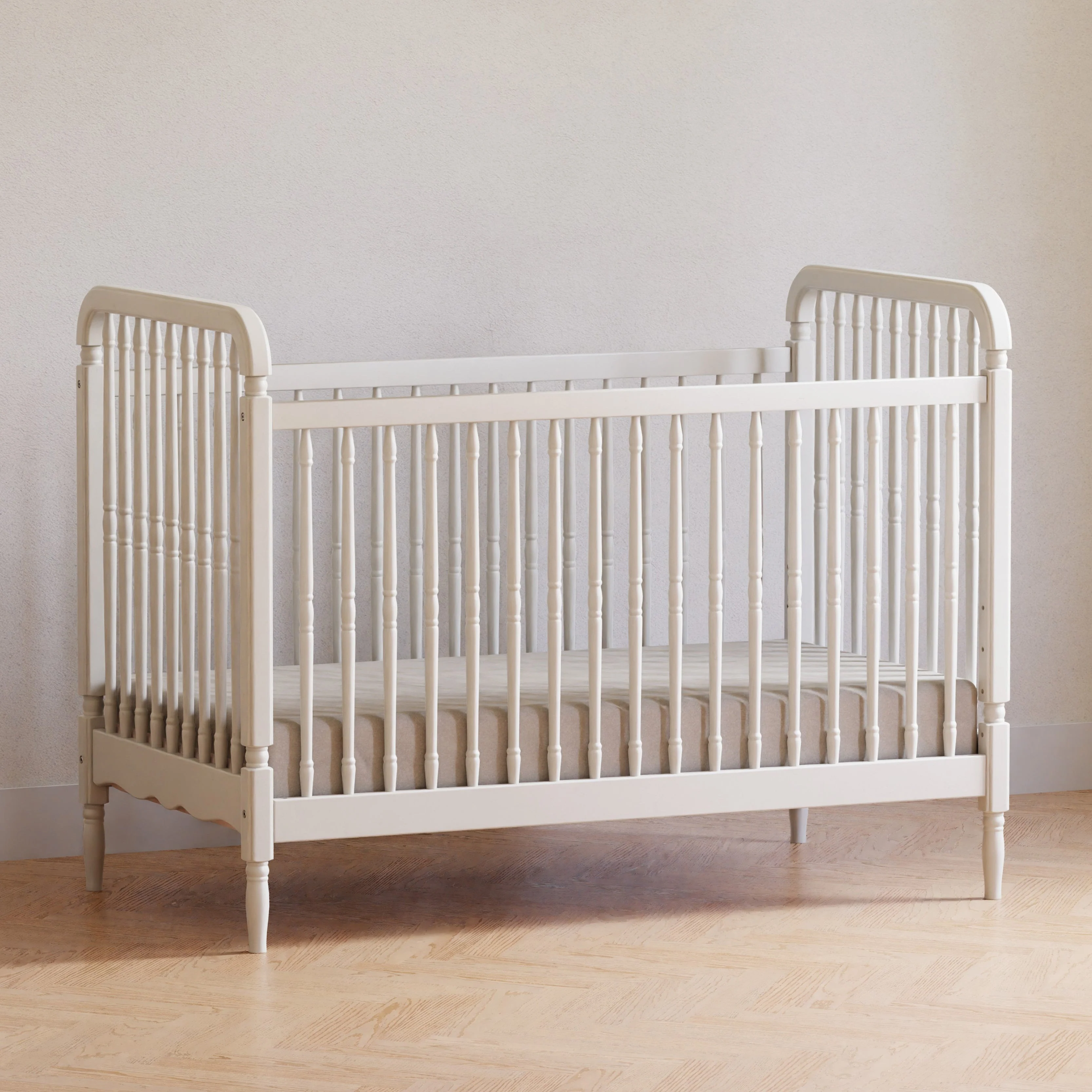 Namesake Liberty 3-in-1 Convertible Spindle Crib with Toddler Bed Conversion Kit - Image 12