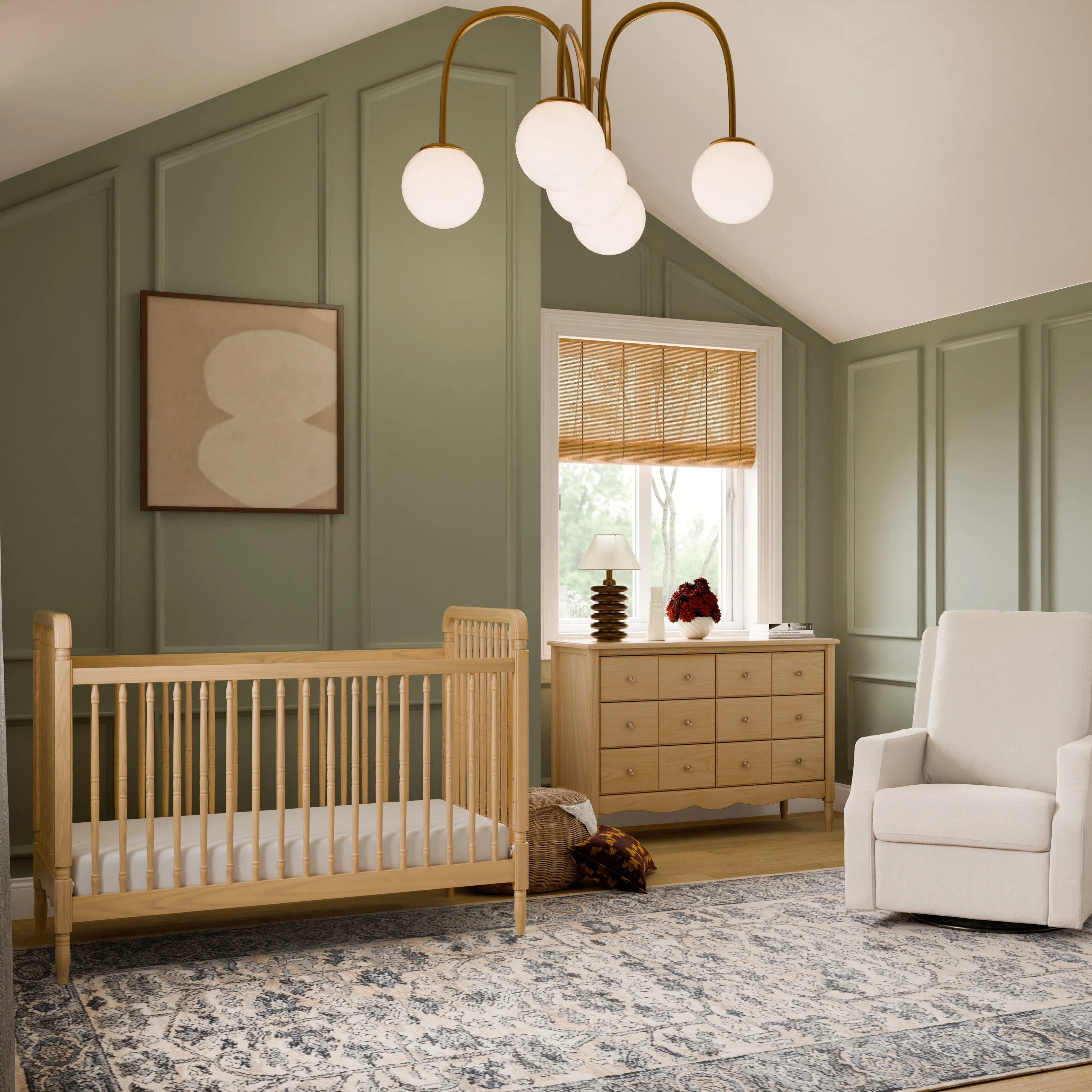Namesake Liberty 3-in-1 Convertible Spindle Crib with Toddler Bed Conversion Kit - Image 39