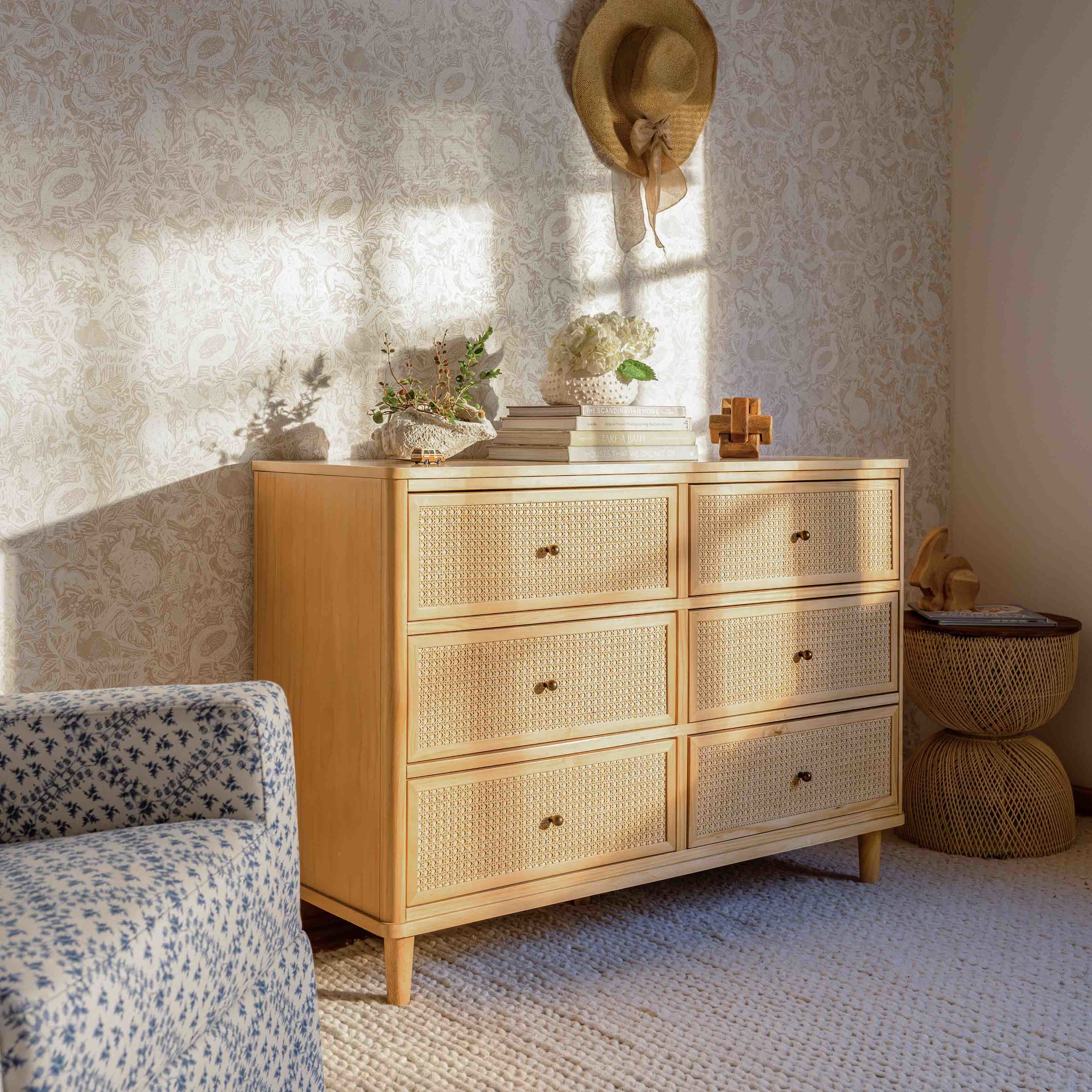 Namesake Marin with Cane 6-Drawer Dresser - Image 2