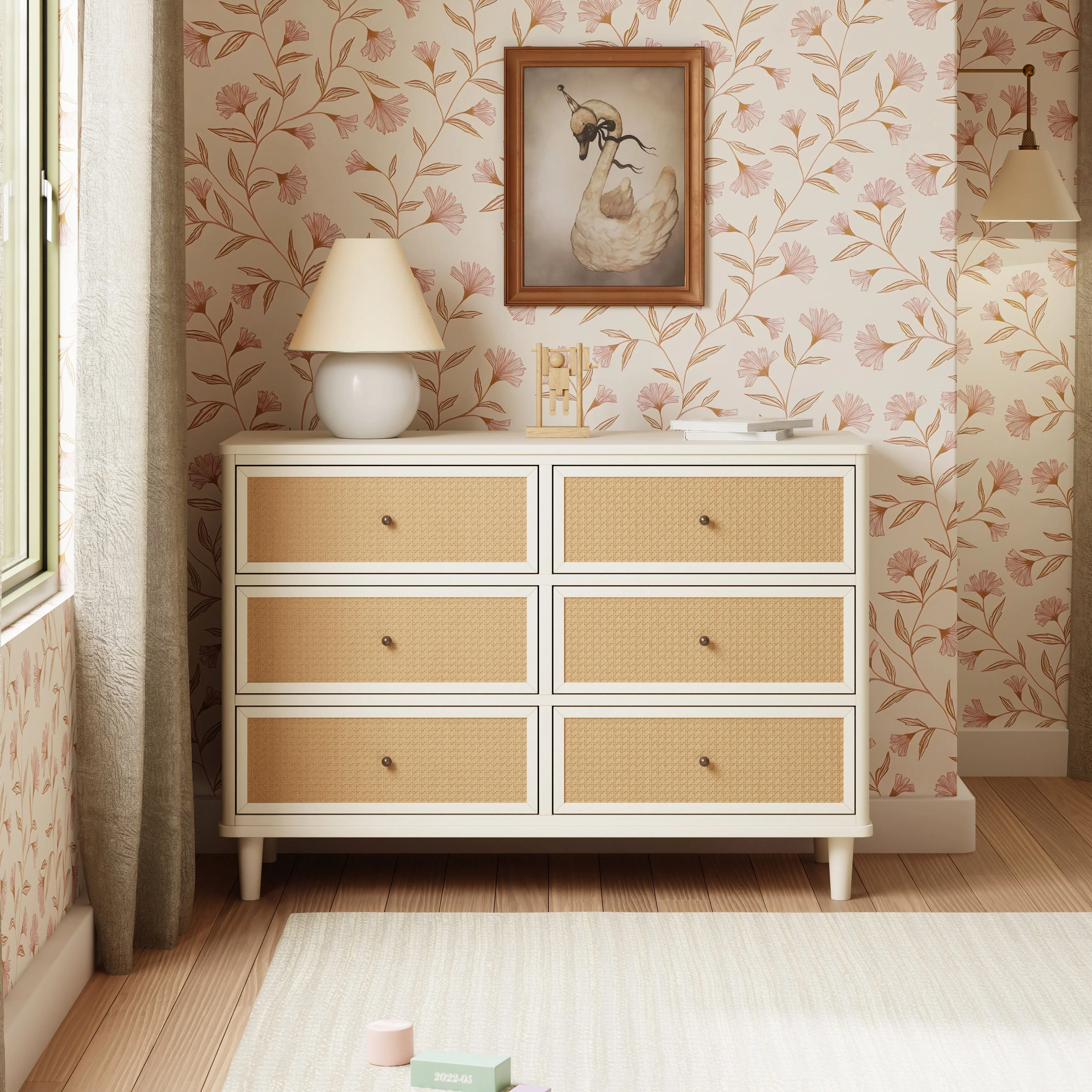 Namesake Marin with Cane 6-Drawer Dresser - Image 21