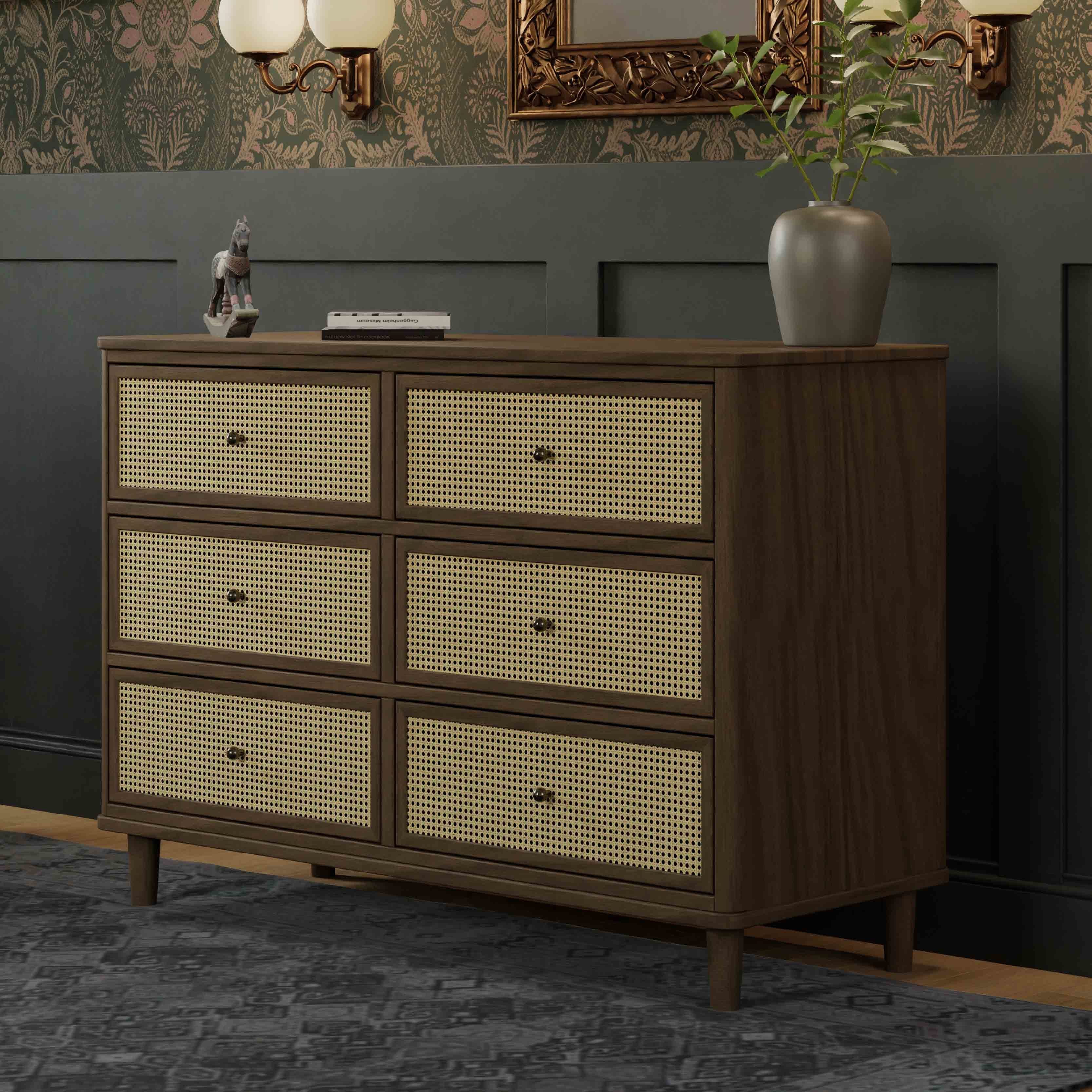 Namesake Marin with Cane 6-Drawer Dresser - Image 32