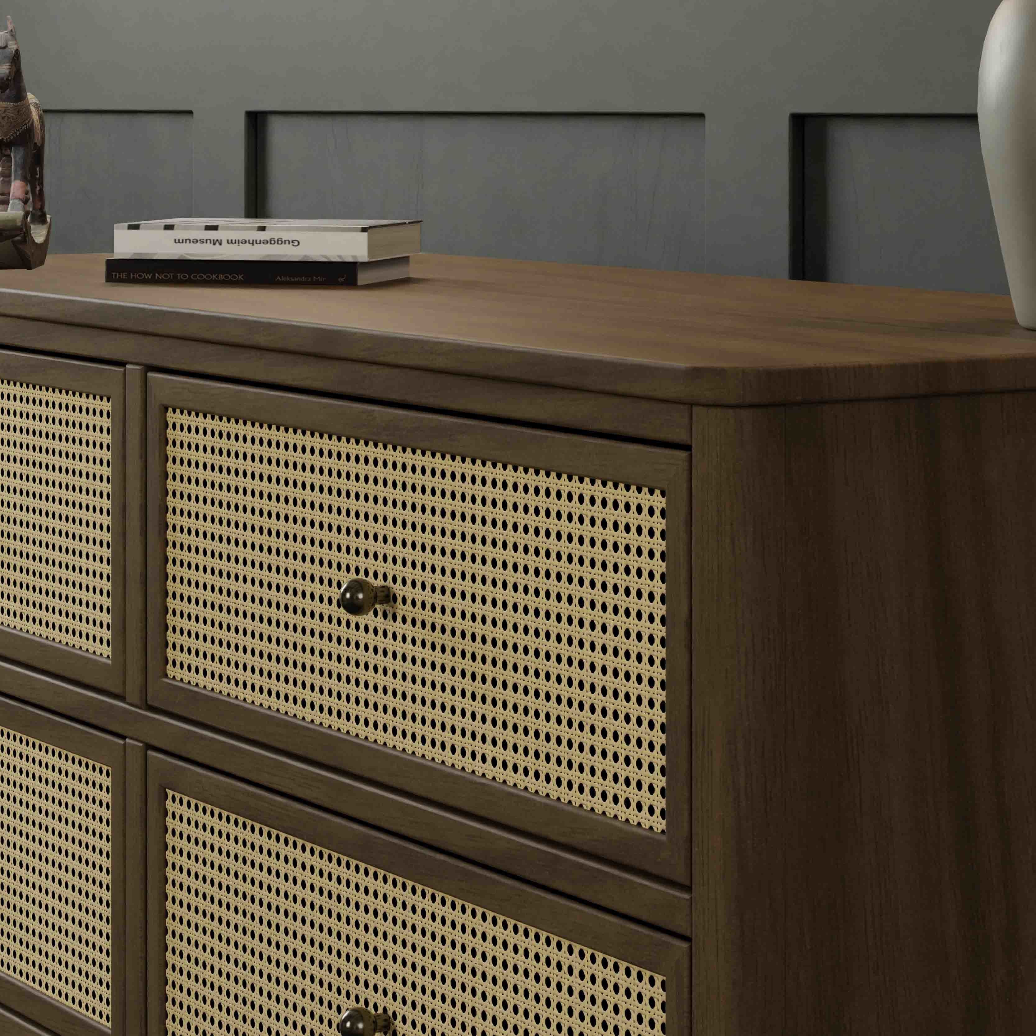 Namesake Marin with Cane 6-Drawer Dresser - Image 33