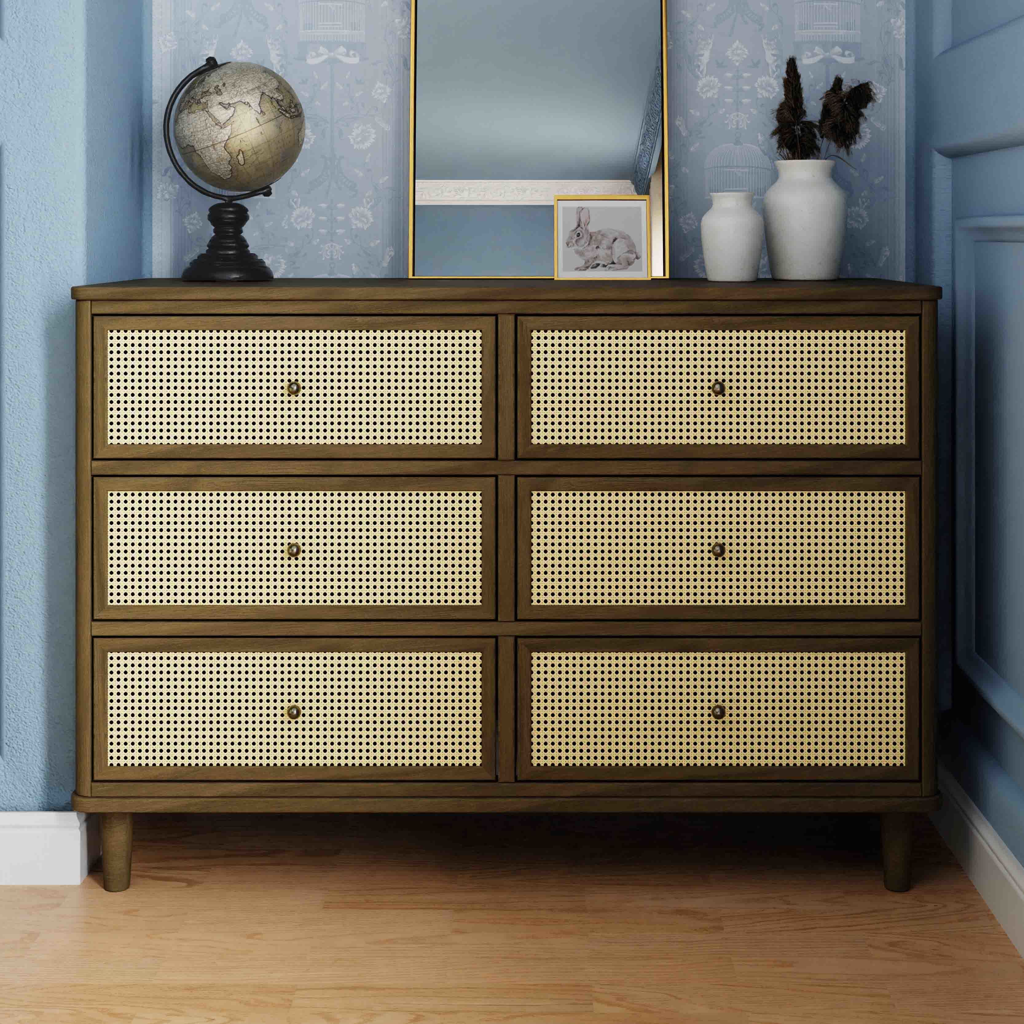 Namesake Marin with Cane 6-Drawer Dresser - Image 36