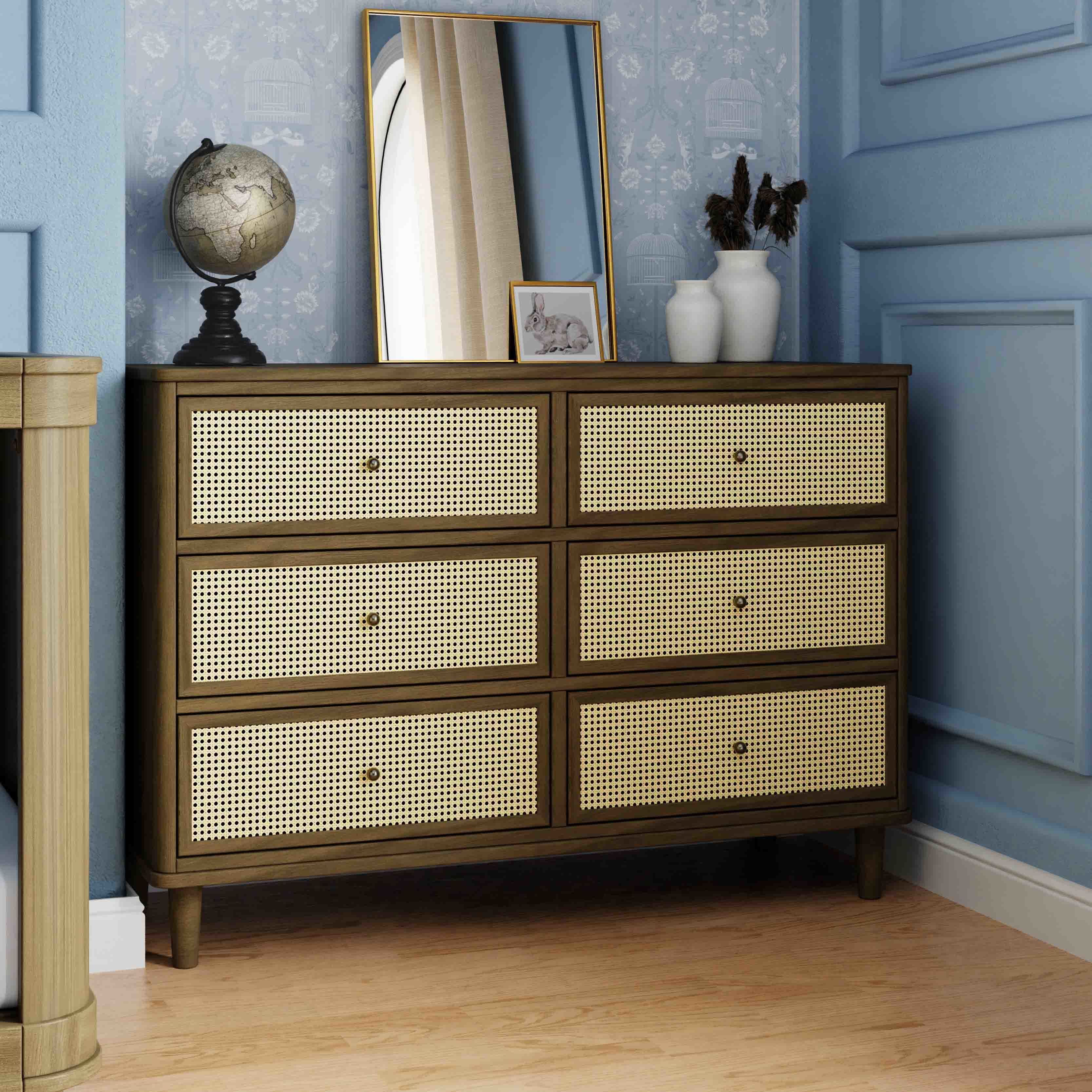 Namesake Marin with Cane 6-Drawer Dresser - Image 37