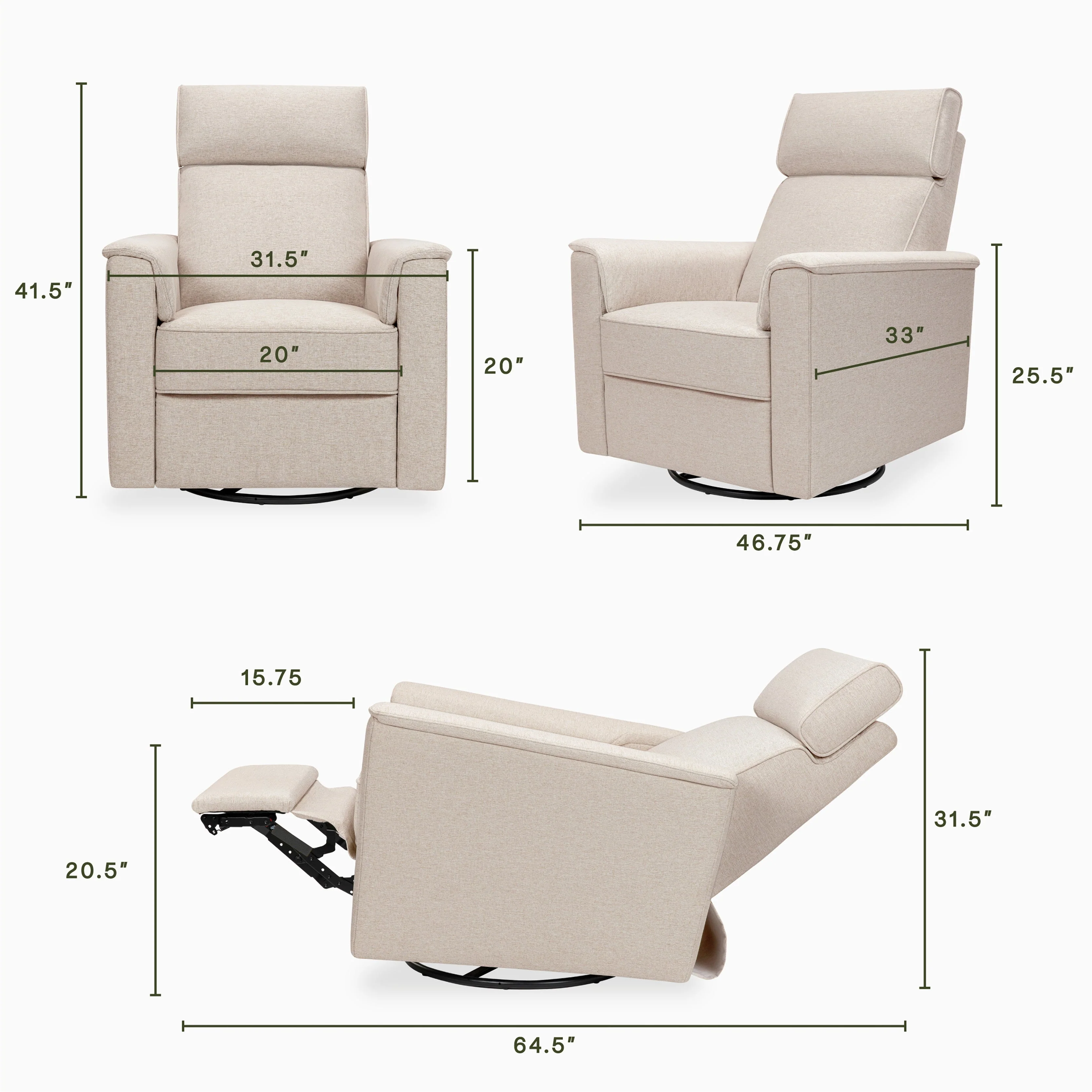 Namesake Willa Pro Power Recliner & Swivel Glider - Image 26