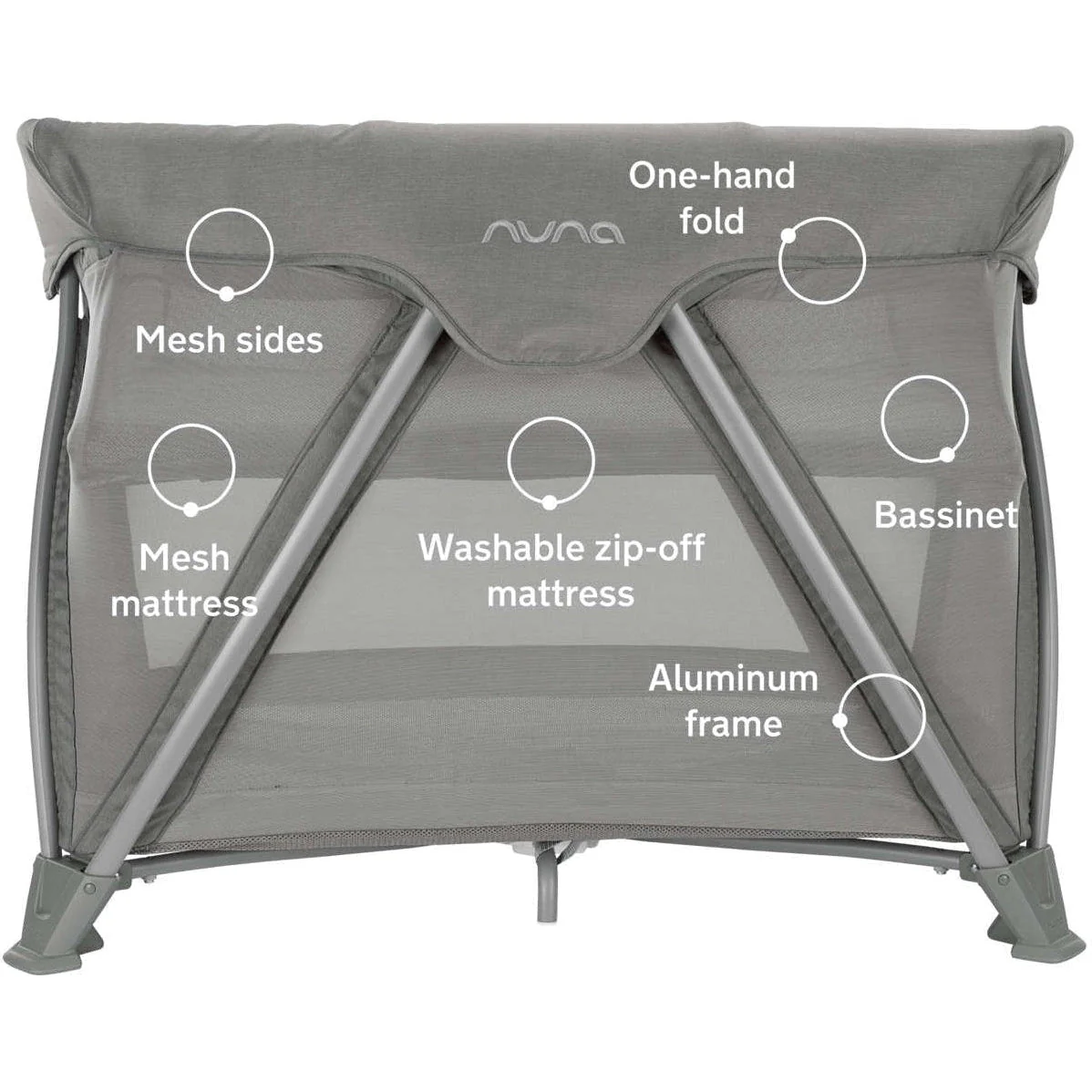 Nuna COVE Aire Go Playard + Bassinet - Image 4