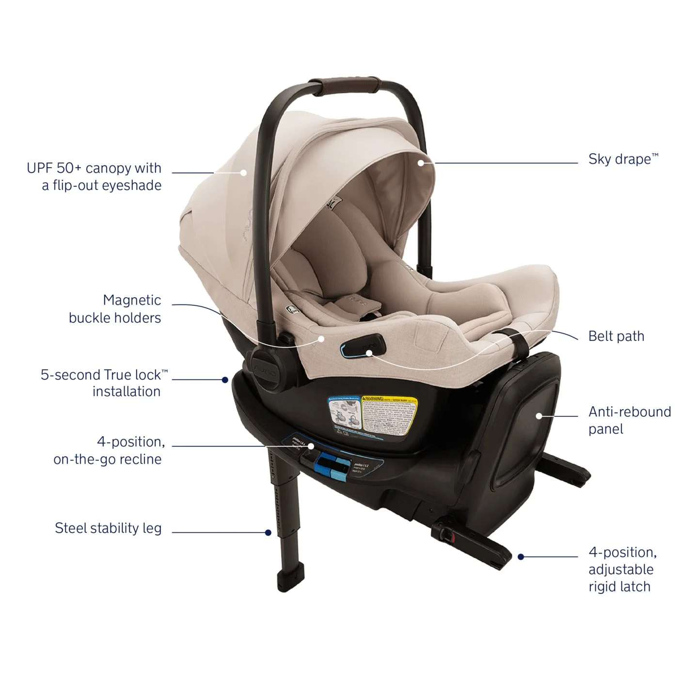 Nuna PIPA Aire RX Infant Car Seat + RELX Base - Image 31