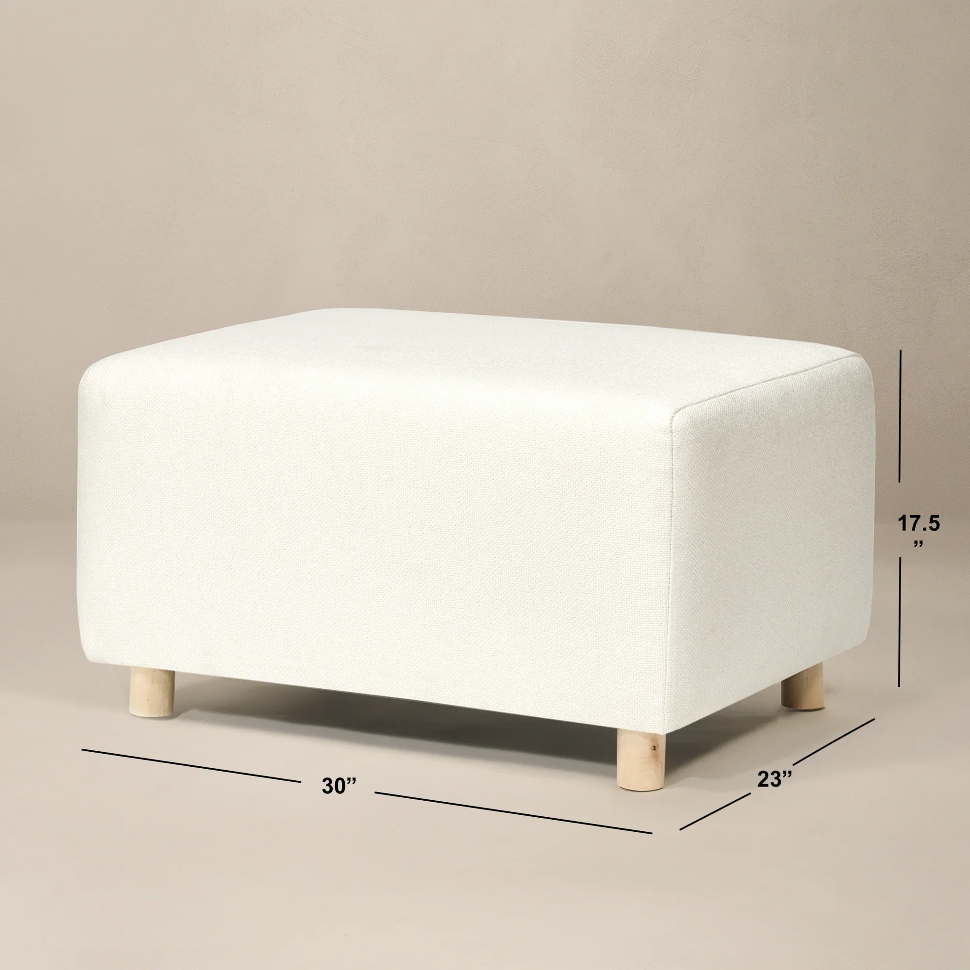 Oilo Large Stationary Ottoman - Aussie - Image 9