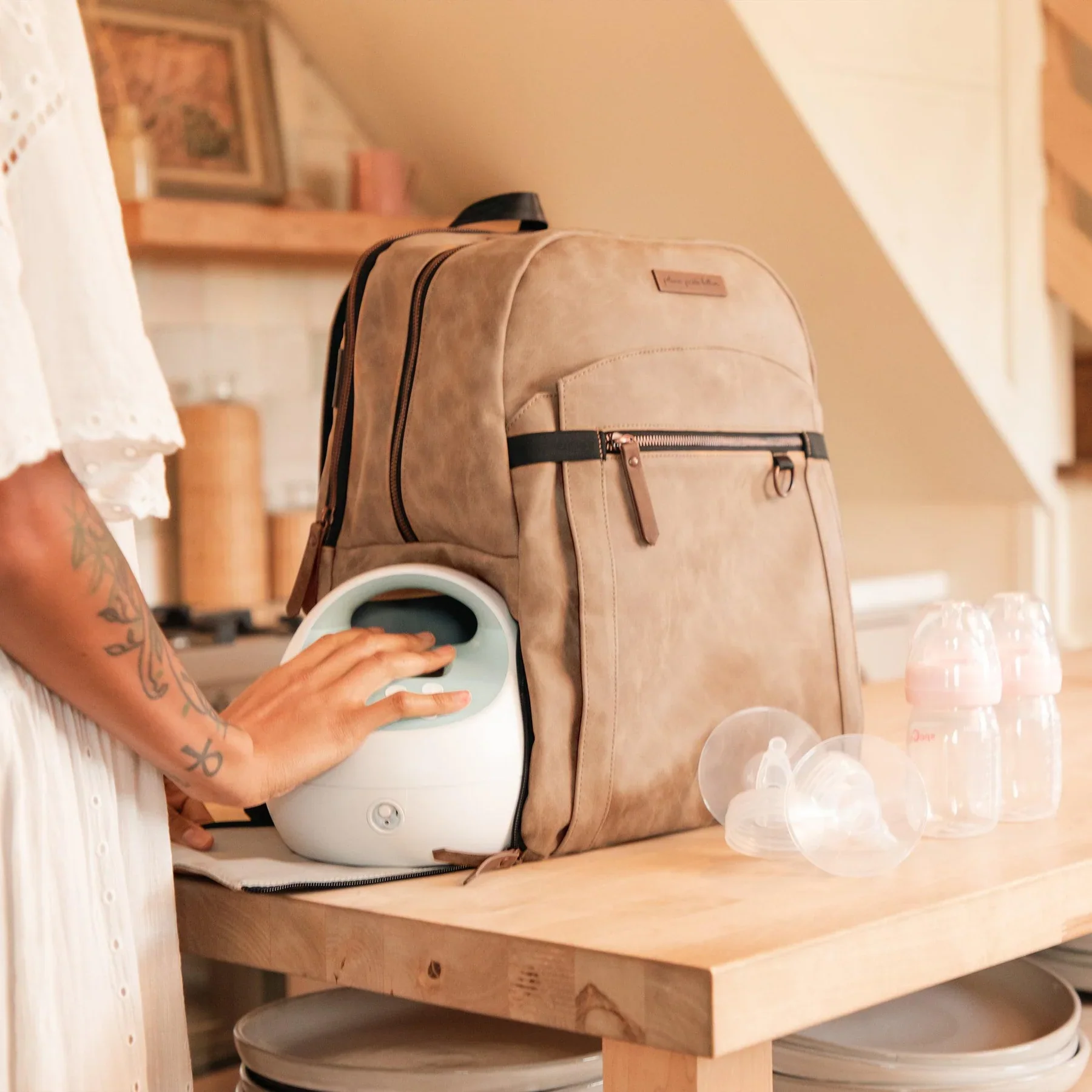 Petunia 2-in-1 Provisions Back Pack/Breast Pump Diaper Bag - Image 3