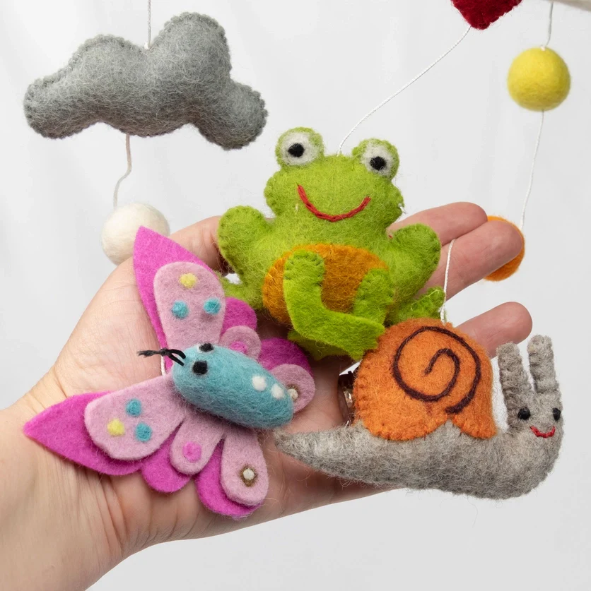 Garden Friends Felted Mobile - Image 4