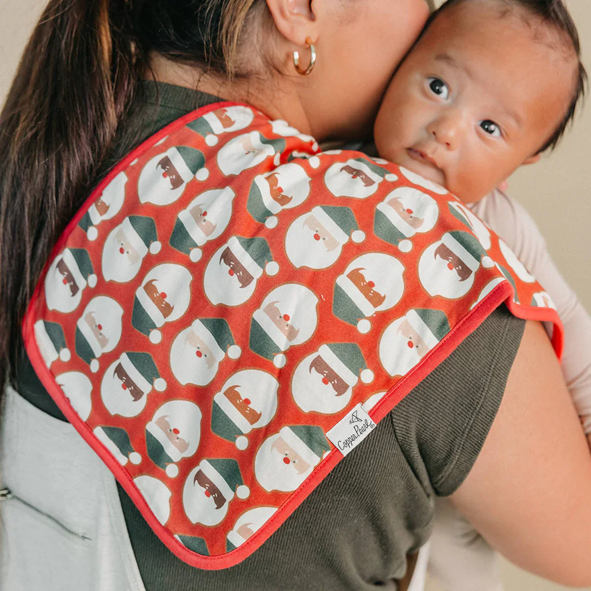 Premium Burp Cloths- Gingerbread - Image 4