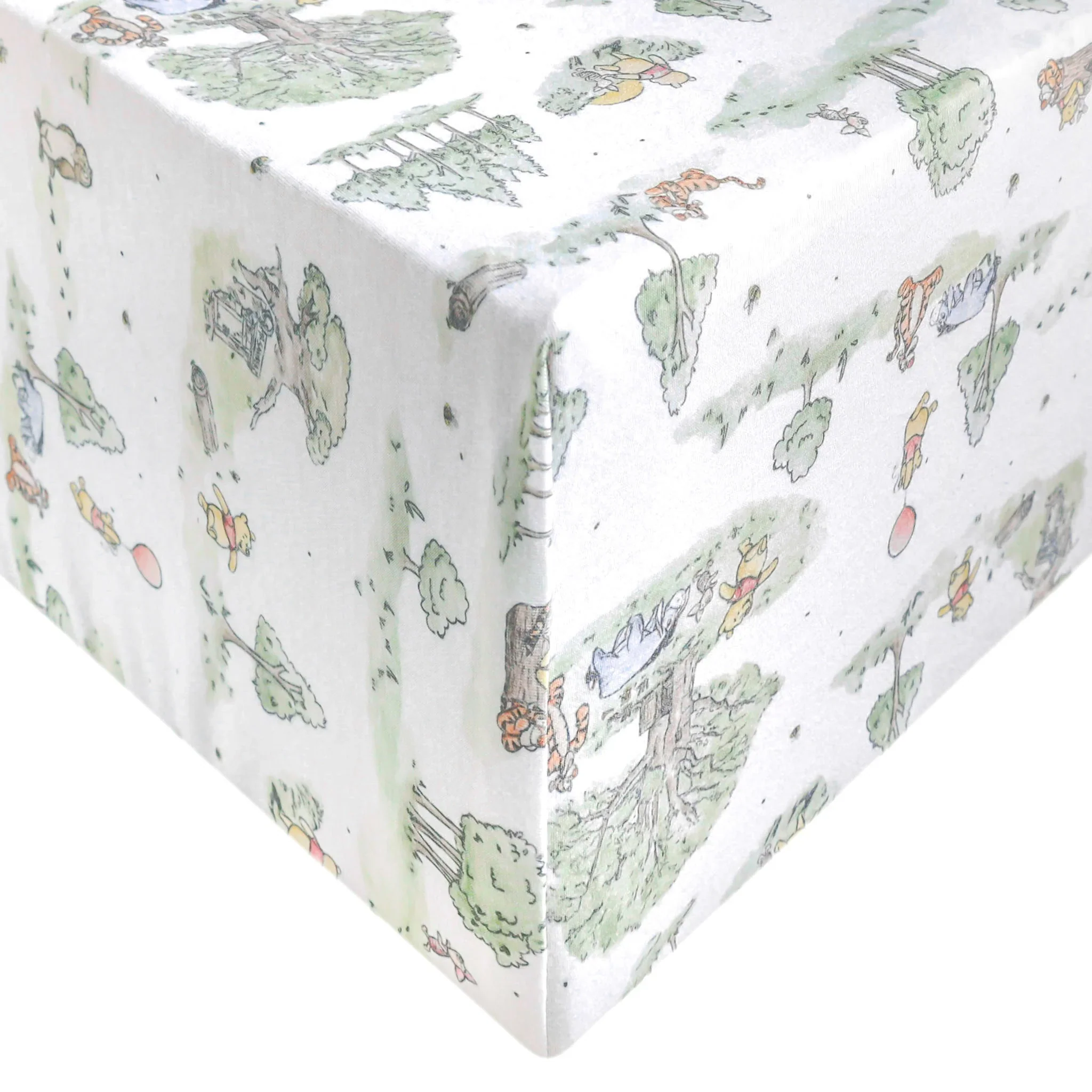 Premium Knit Crib Sheet Pooh - Hundred Acre Woods