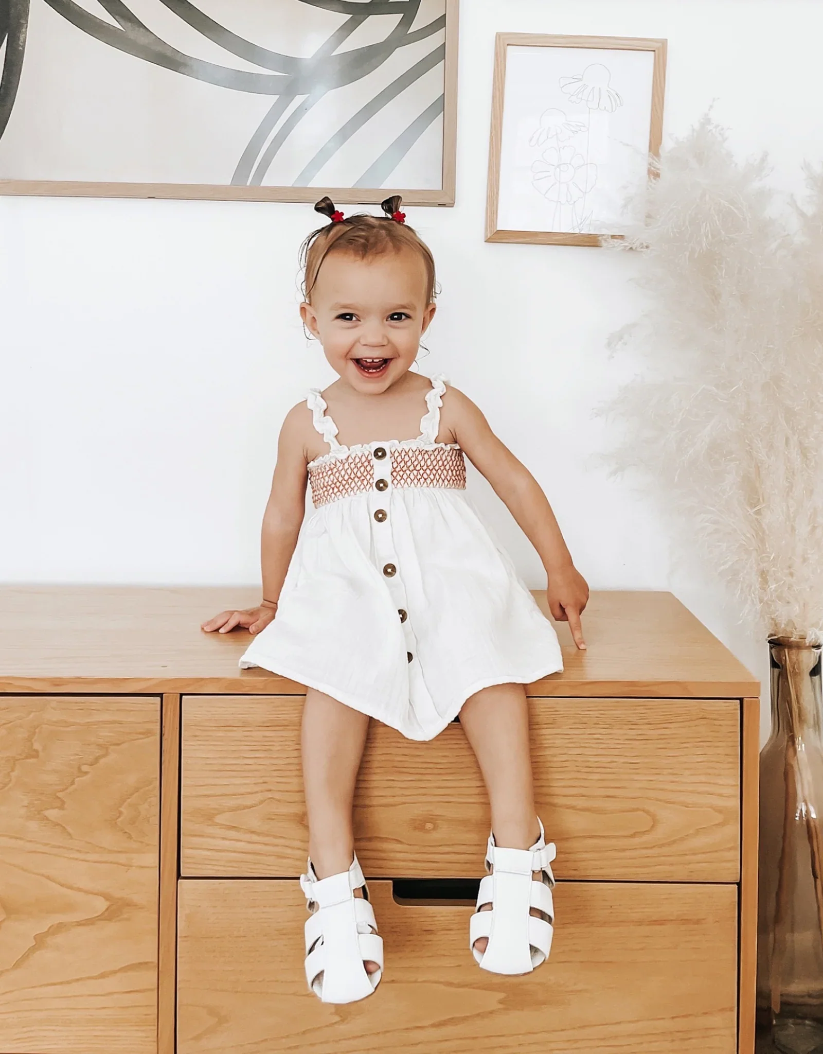 Robeez Lacey First Kick Sandals - White - Image 2