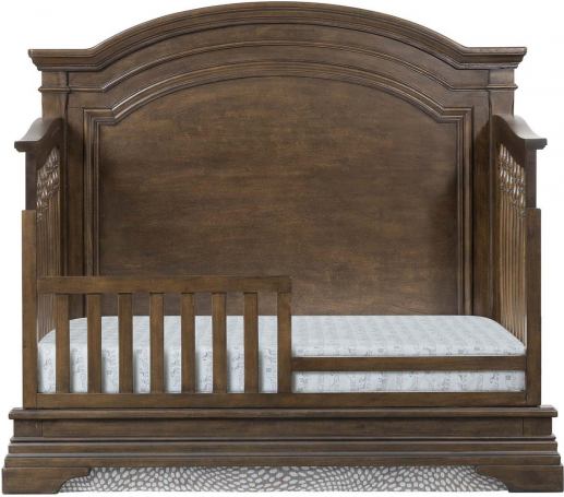 Rosewood Curve top 2 piece Crib and Dresser Set - Image 3