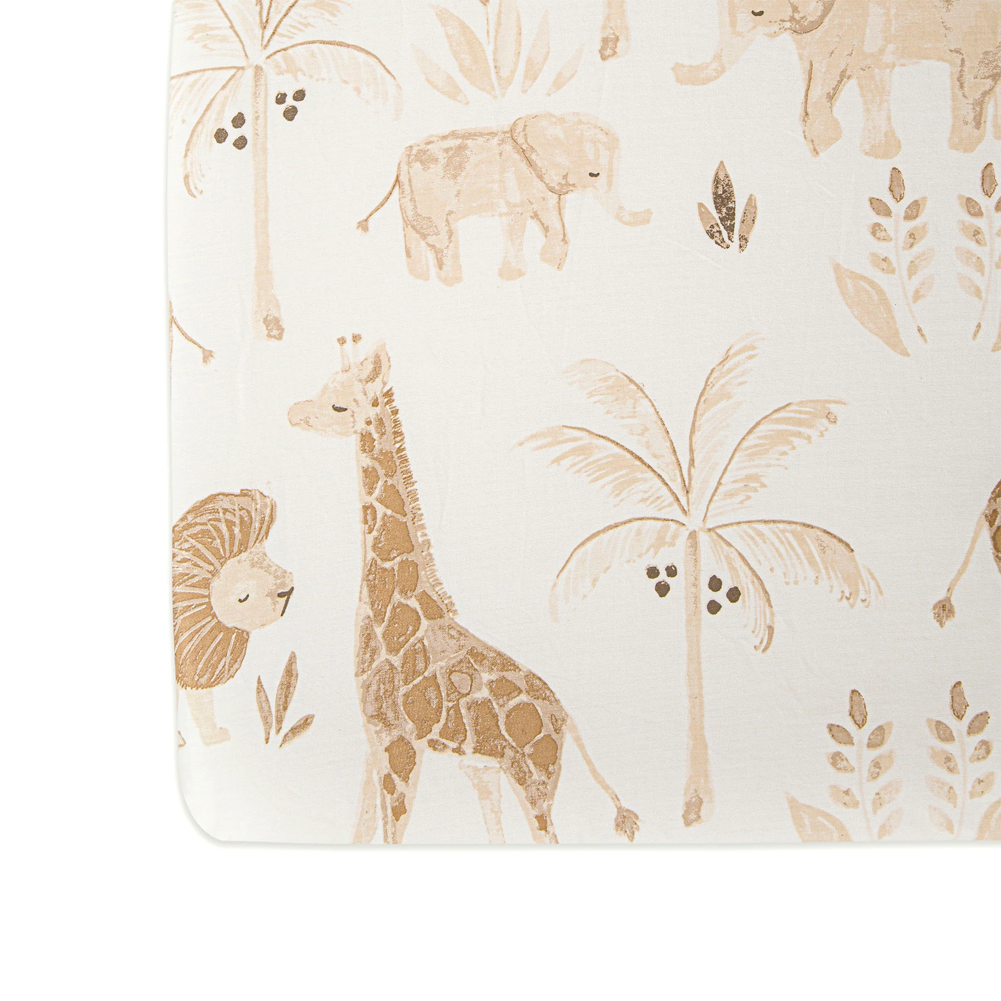 Safari Kendi Cotton Crib Sheet - Image 3