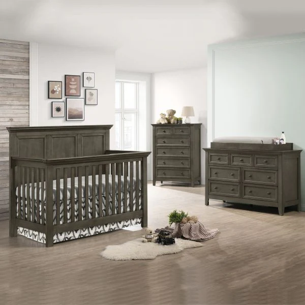Westwood Design San Mateo Crib and Dresser Set - Grey - IN STOCK