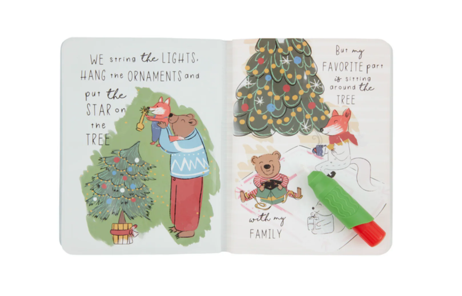 Santa's Tree Watercolor Book - Image 2