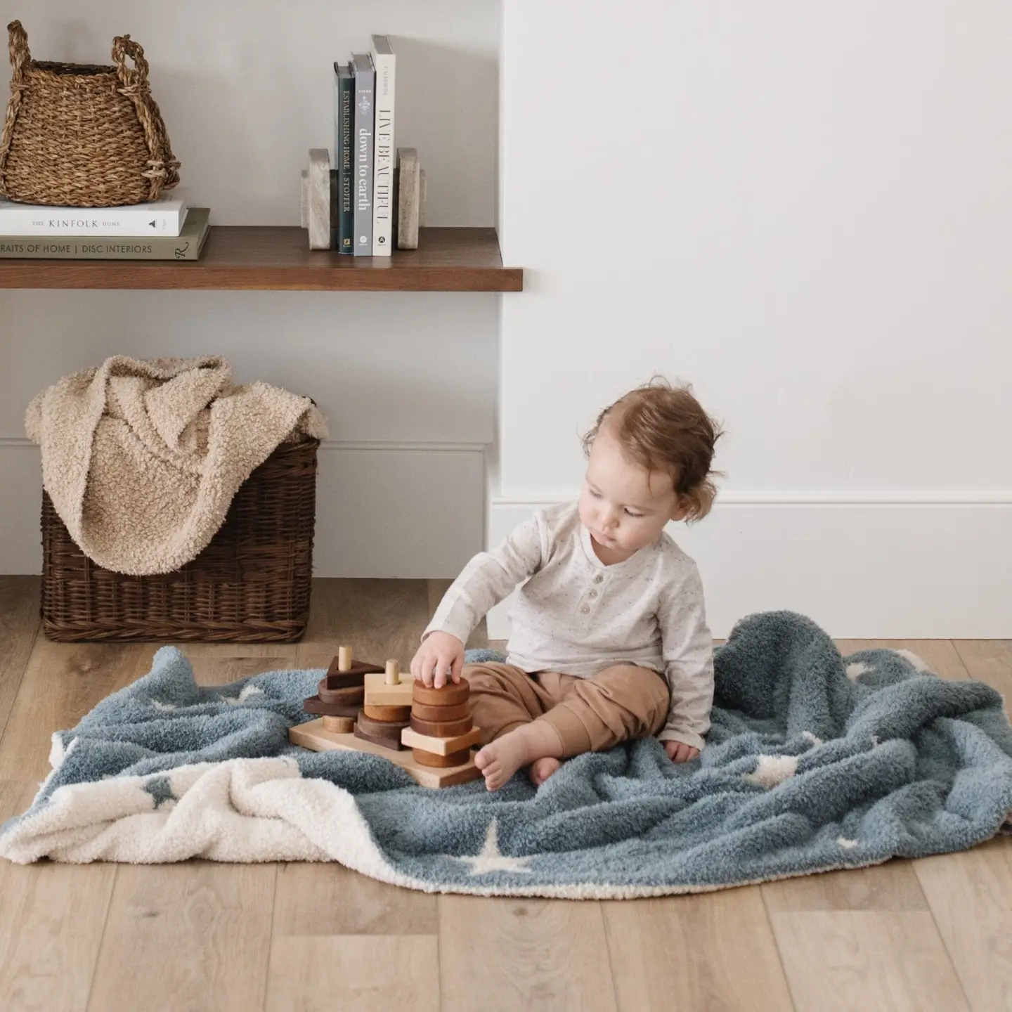 Saranoni Double Layer Bamboni Receiving Blanket - Nightfall - Image 2