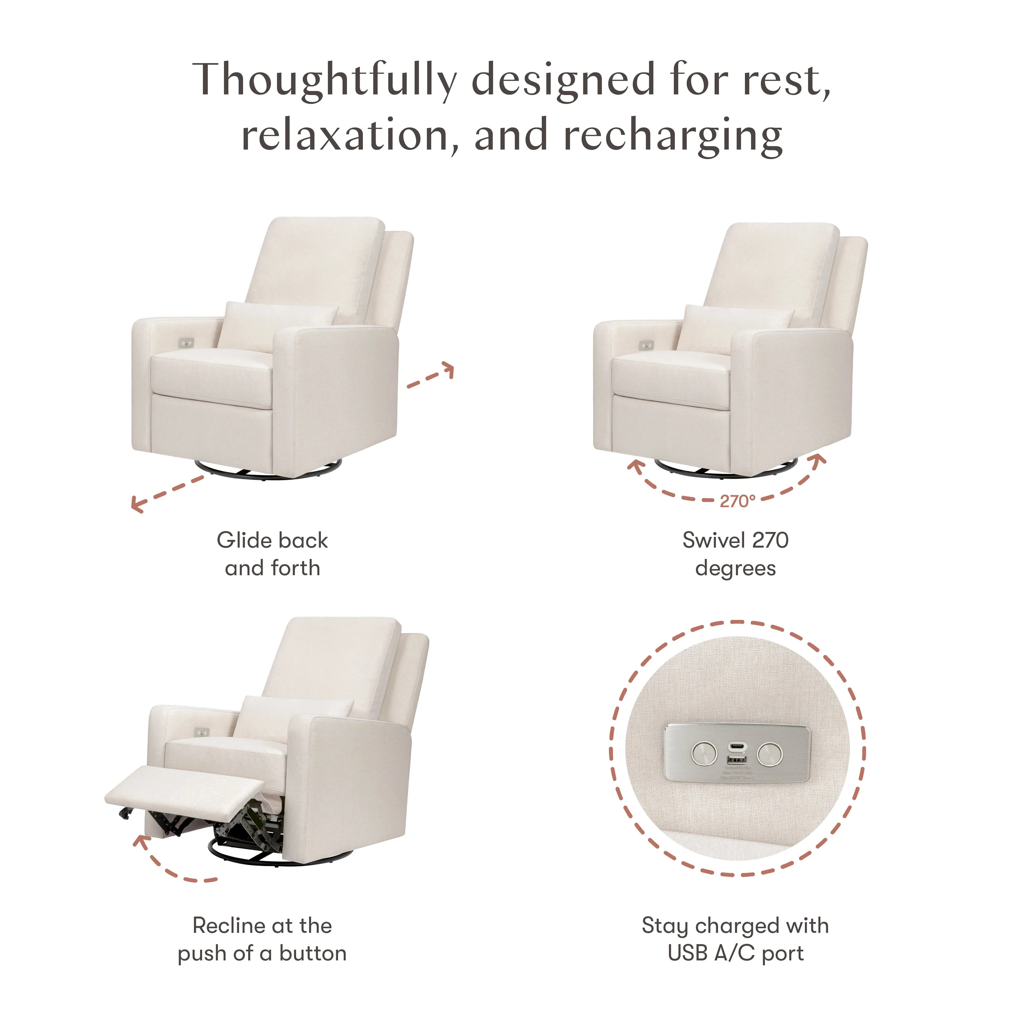 Babyletto Sigi Electronic Recliner and Glider with USB Port - Image 71