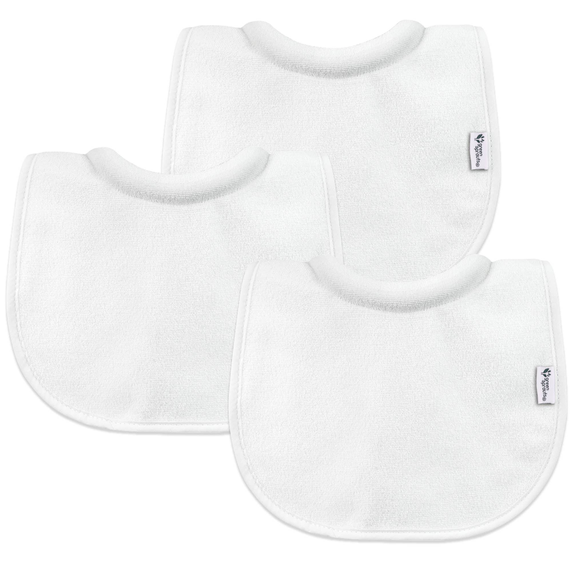 Green Sprouts Stay-Dry Milk-Catcher Bibs - 3 pack - Image 2
