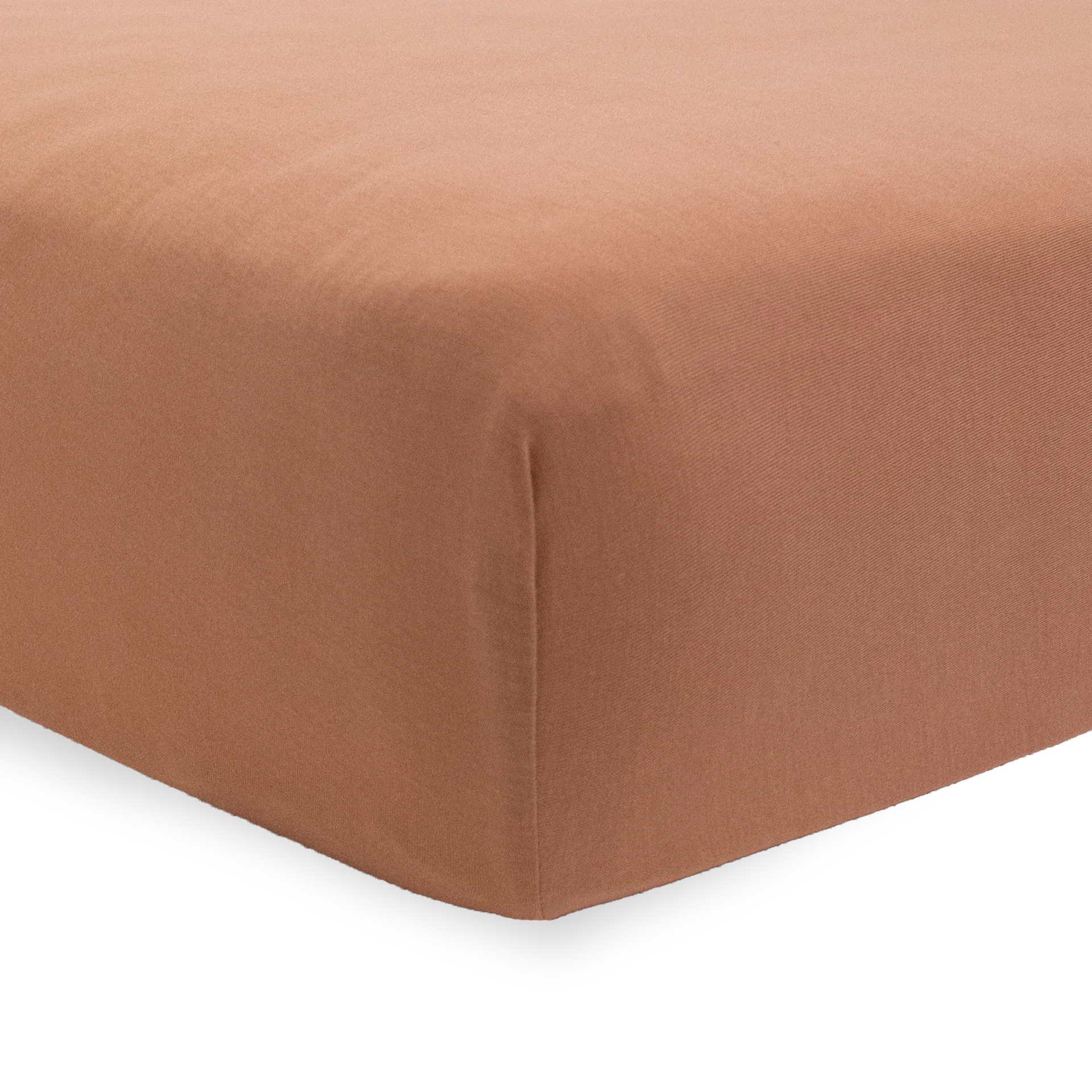 Stretch Knit Crib Sheet - Terracotta