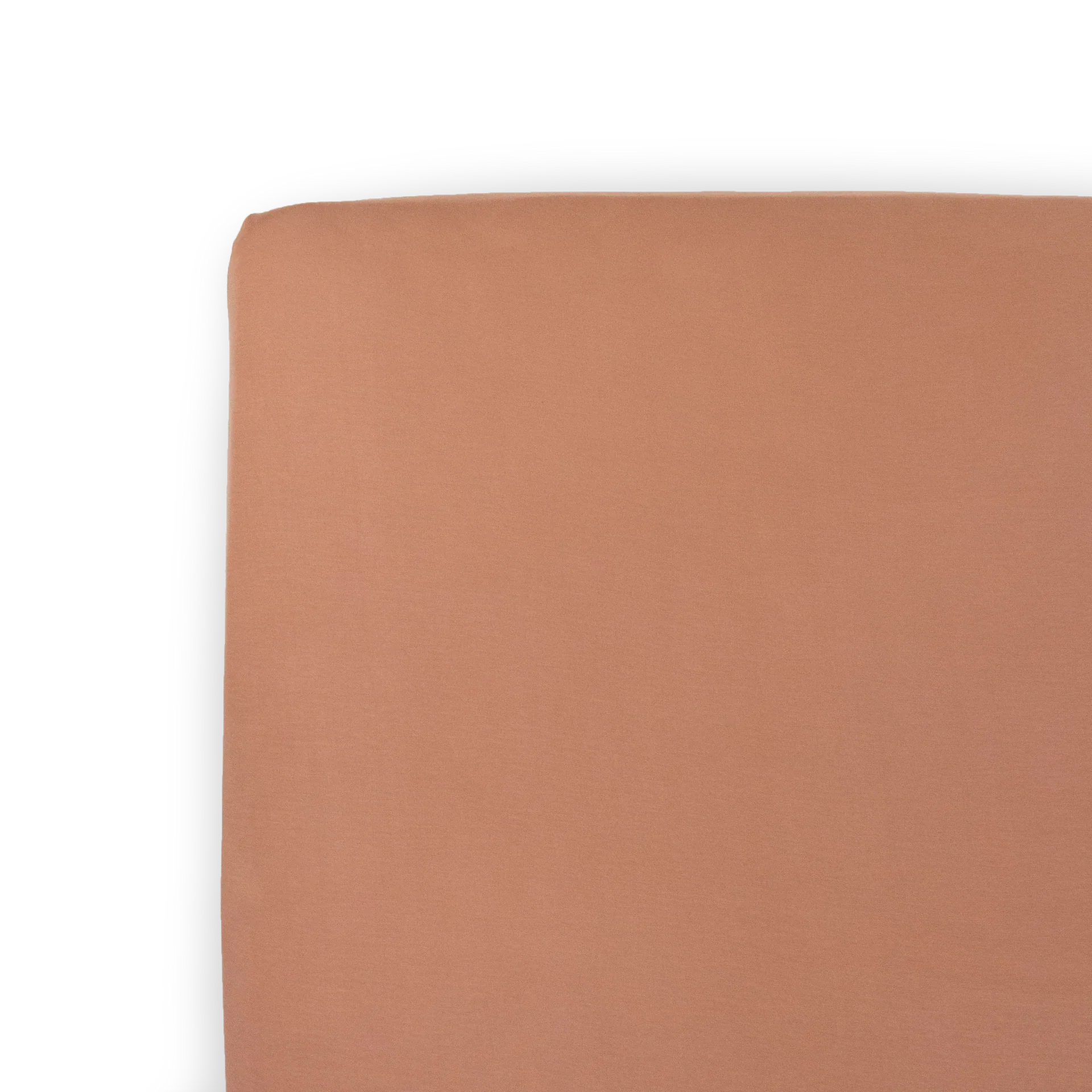 Stretch Knit Crib Sheet - Terracotta - Image 2