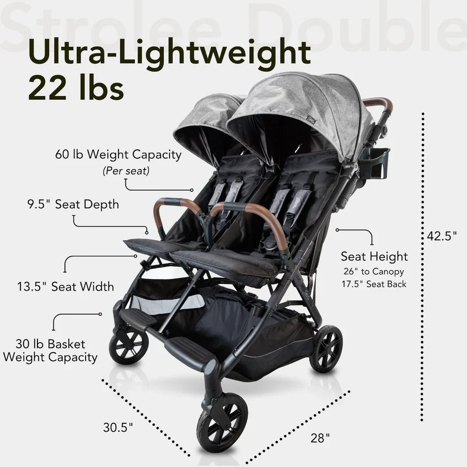 Strolee Linq Double Stroller Premier Bundle - Image 15