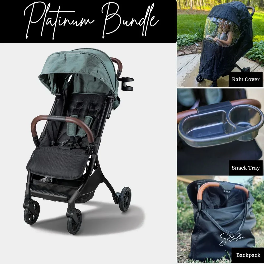 Strolee LINQ Travel V3 Compact Single Stroller Platinum Bundle - Image 15