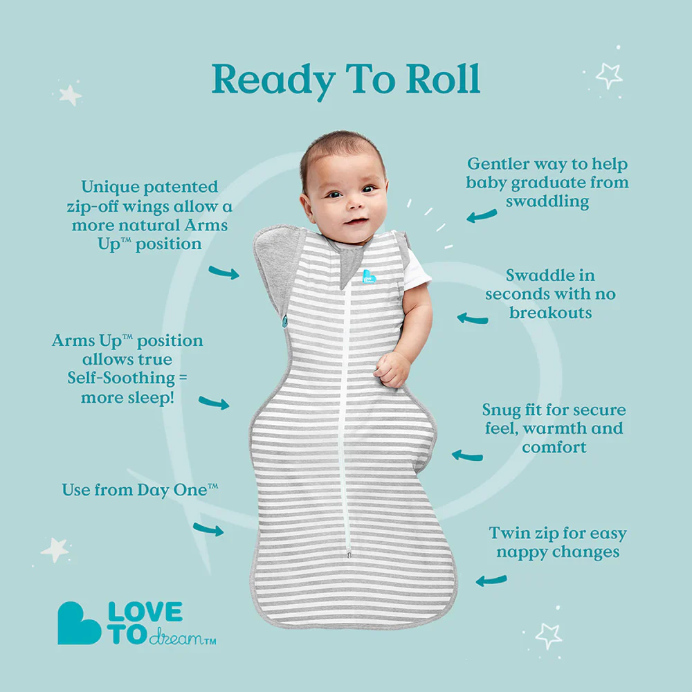 Swaddle Up Transition Bag - Grey Wave Dot M - Image 3