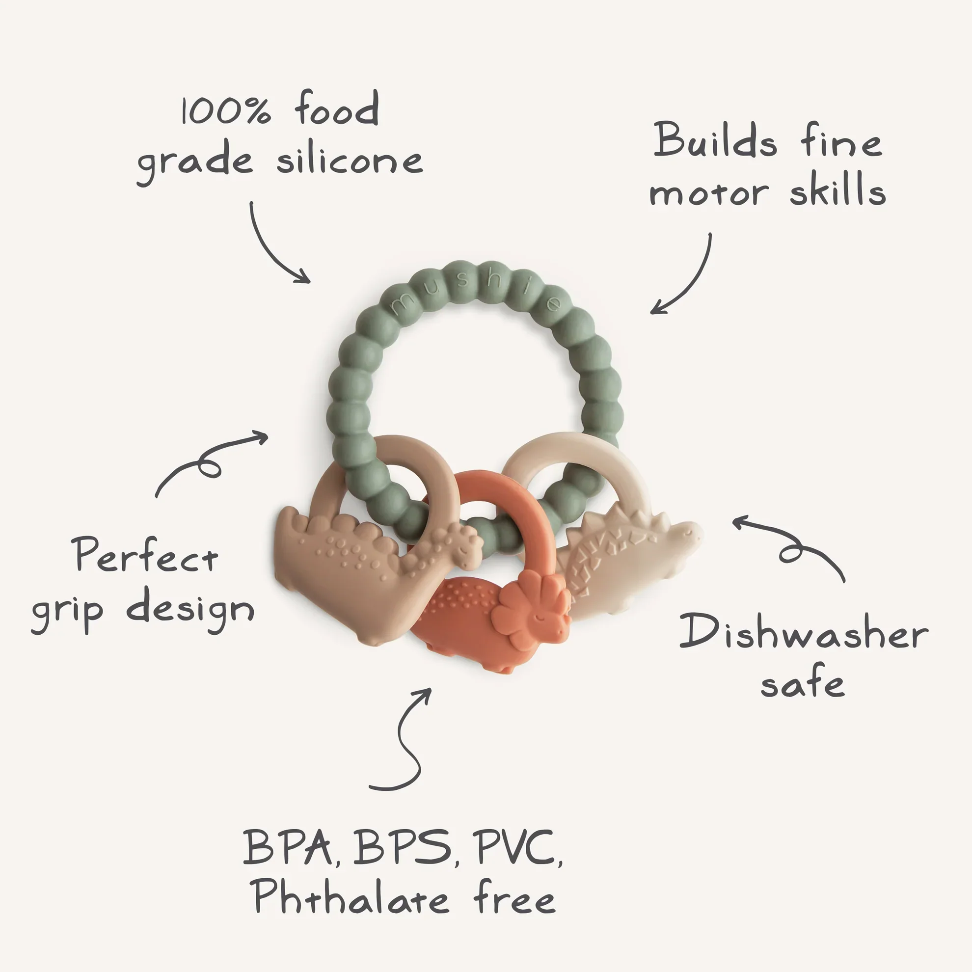 Mushie Teething Ring - Image 3