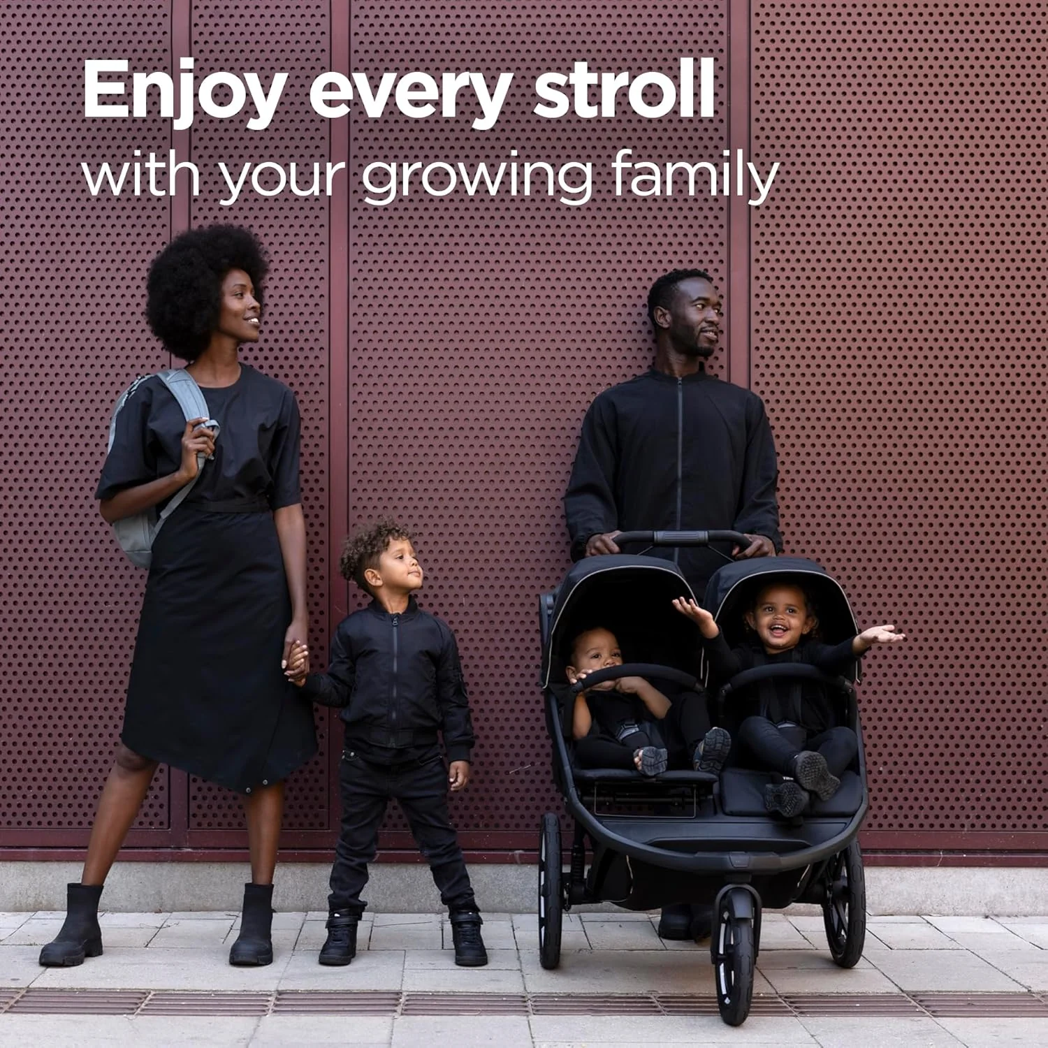 Thule Urban Glide 3 Double Jogging Stroller - Black - Image 6