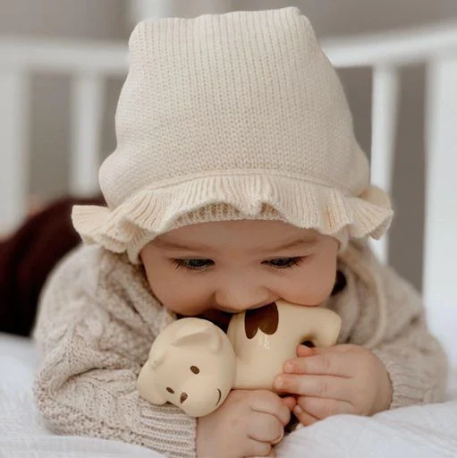 Tikiri Toys Puppy Organic Teether, Rattle & Bath Toy - Image 2