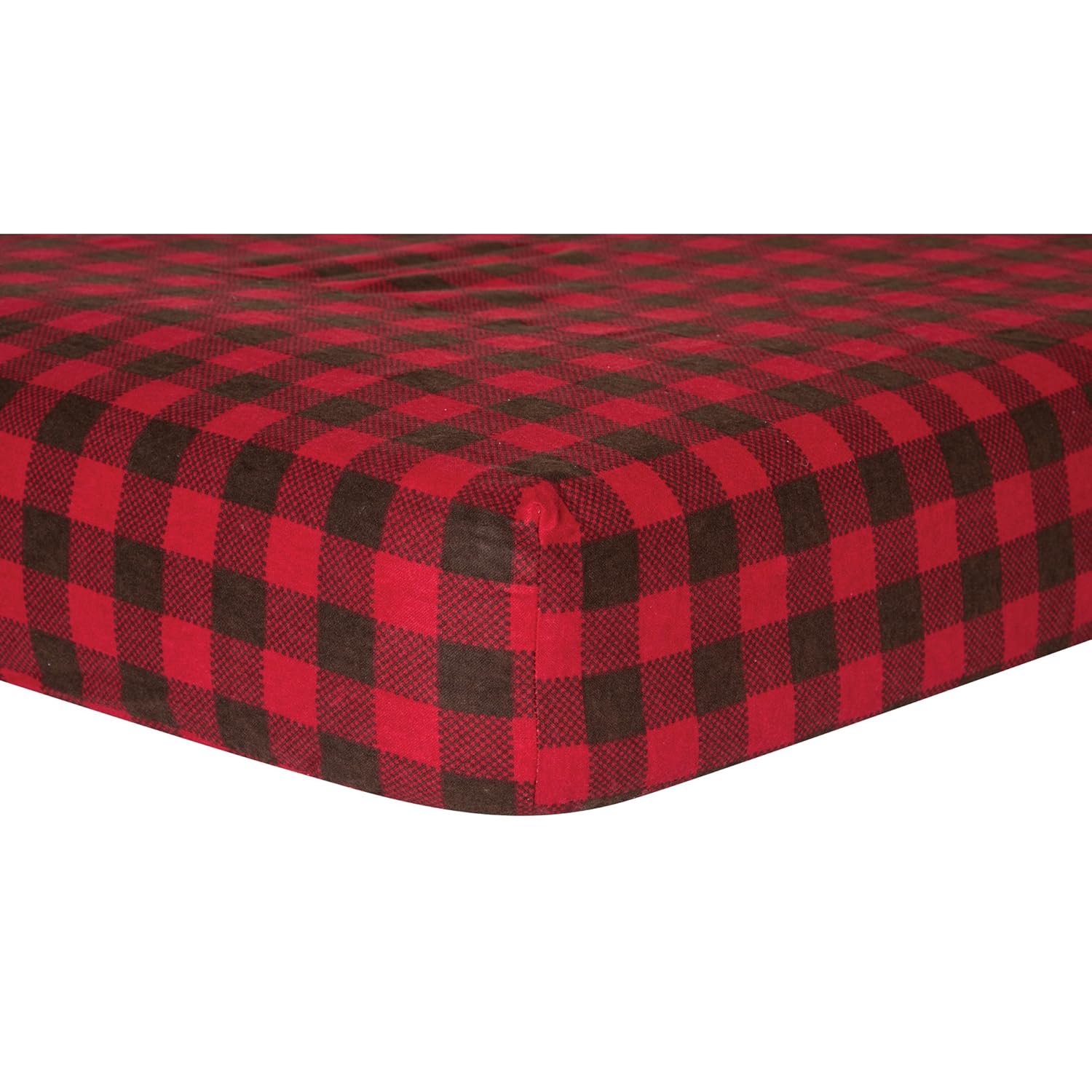 Red Buffalo Check Crib Sheet - Image 2