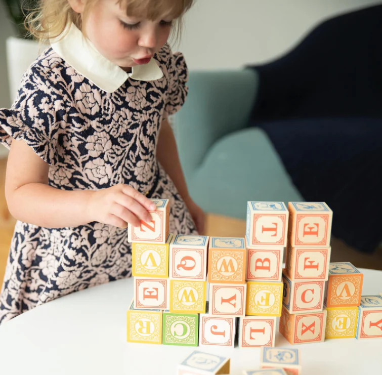 Uncle Goose ABC Blocks in Wagon - Image 2
