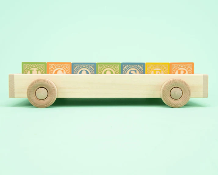 Uncle Goose ABC Blocks in Wagon - Image 7