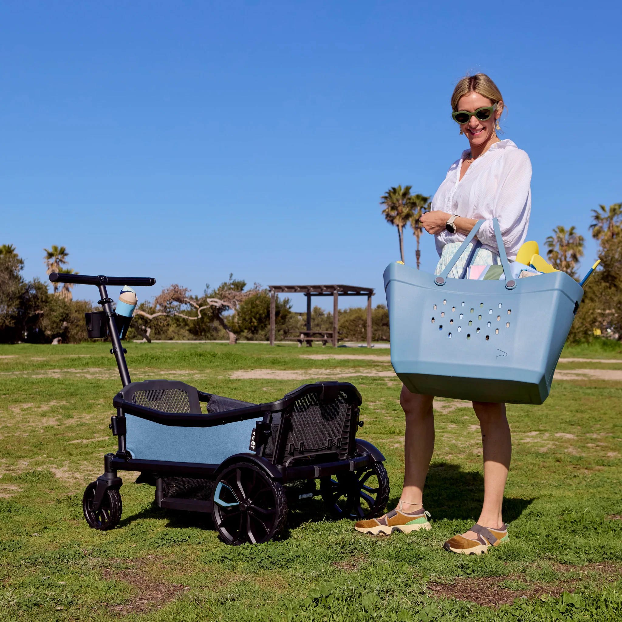 Veer Beach Tote - Blue Beryl - Image 2