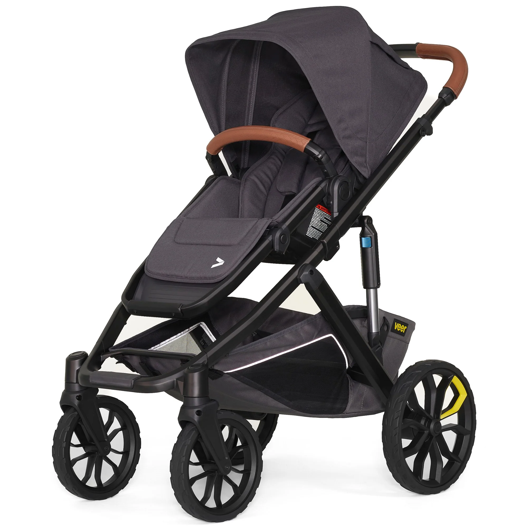 Veer Switch&Roll Luxe Single-to-Double Stroller Bundle with Leather Kit - Image 9