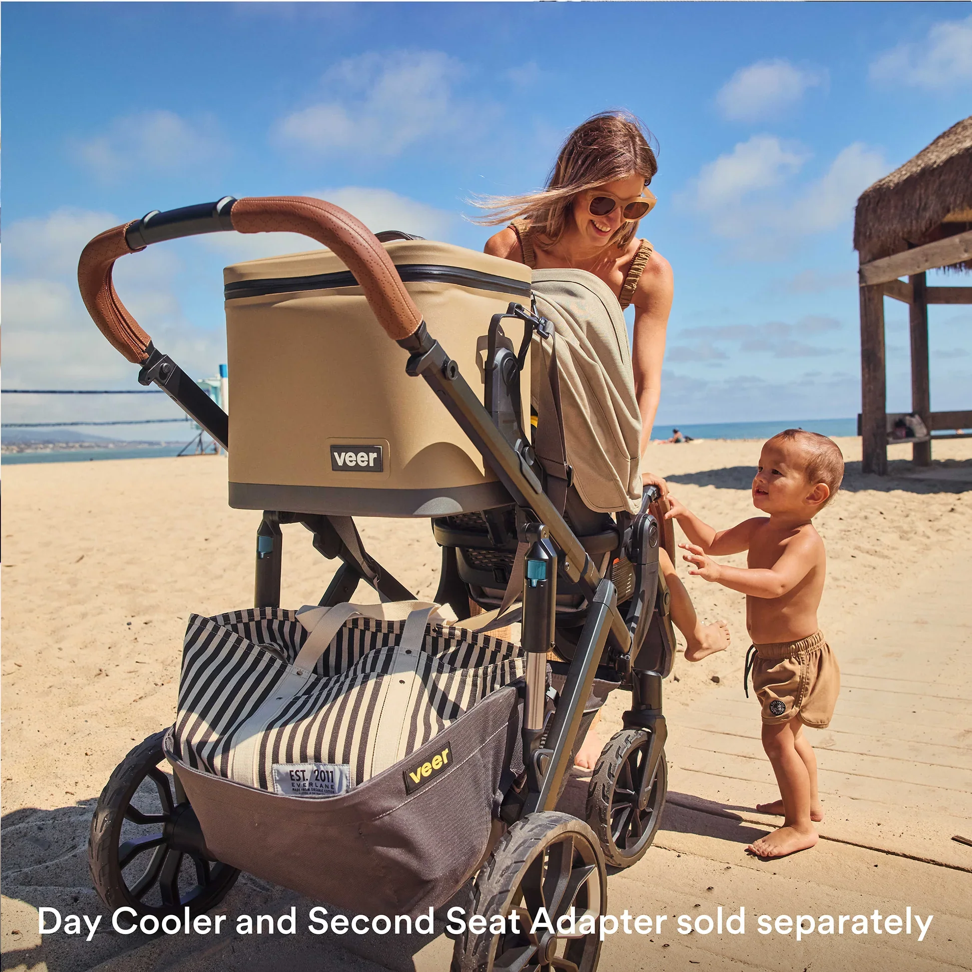 Veer Switch&Roll Luxe - Single to Double Stroller Bundle with Leather Kit - Image 13