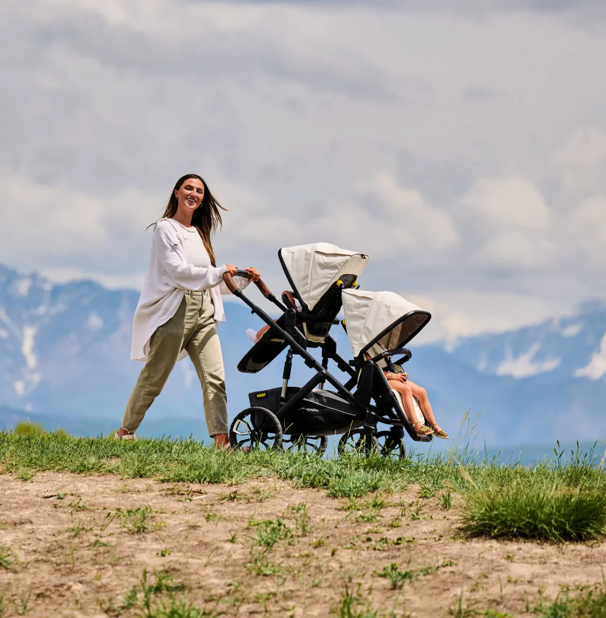 Veer Switch&Roll Luxe - Single to Double Stroller Bundle with Leather Kit - Image 3